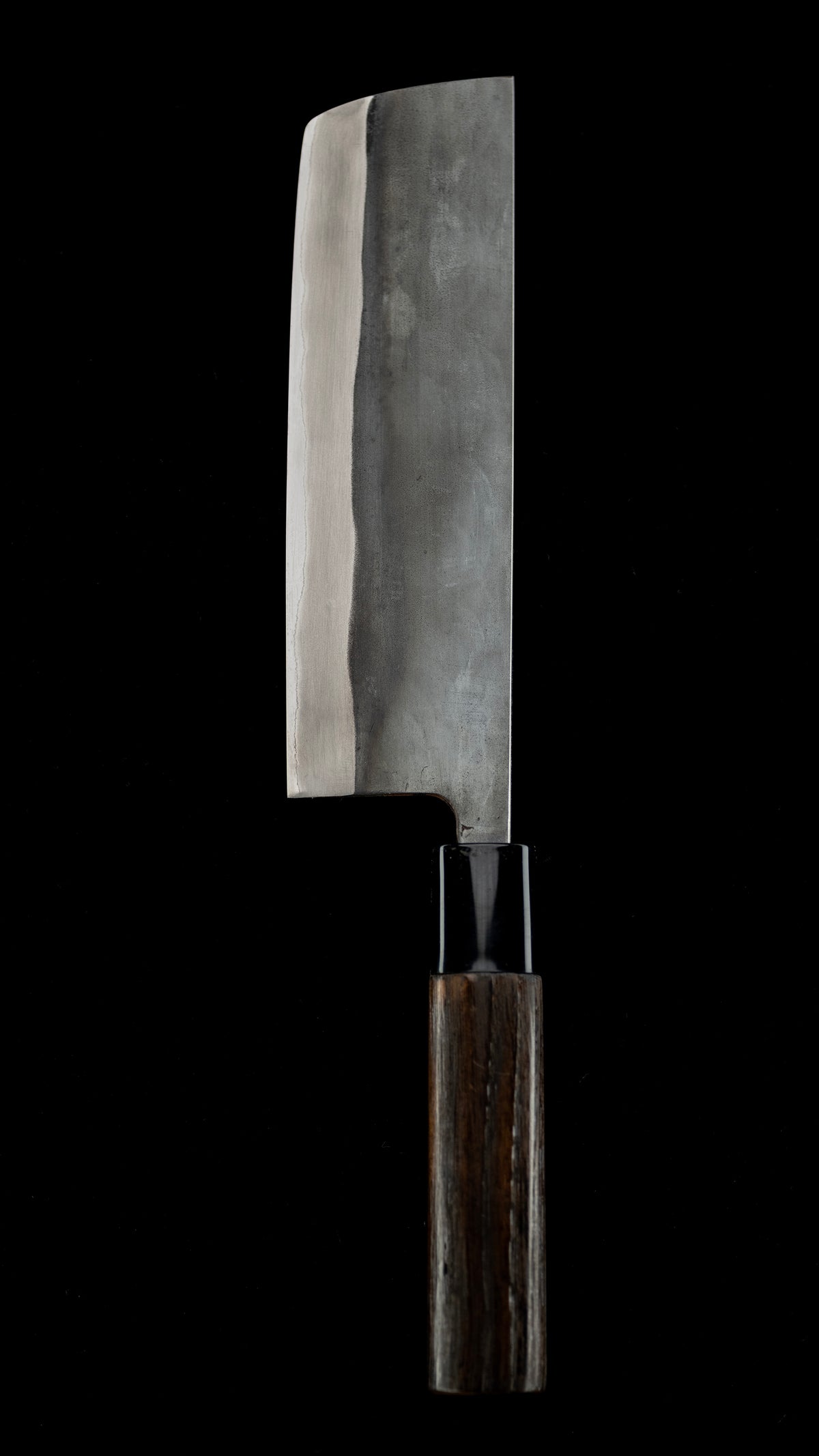 Kurouchi Nakiri Knife Japanese Vegetable Knife By Toyama Shuji - 165mm ①