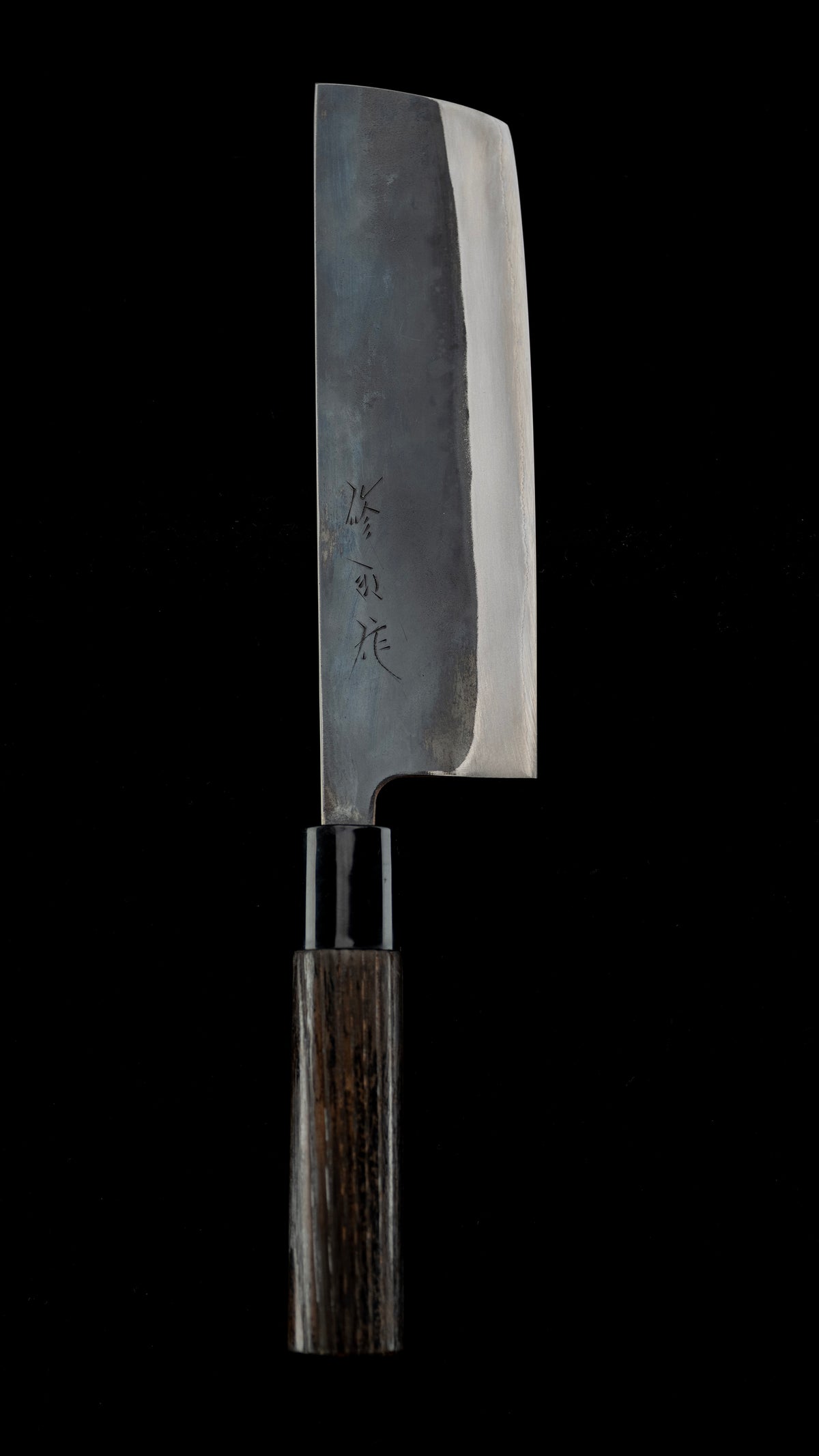 Kurouchi Nakiri Knife Japanese Vegetable Knife By Toyama Shuji - 165mm ②