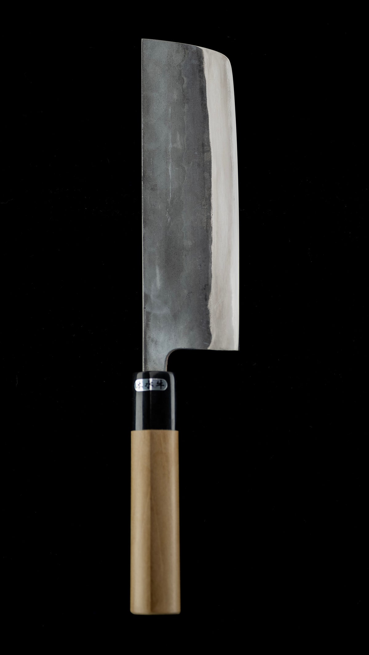 Kurouchi Nakiri Knife Japanese Vegetable Knife By Toyama Shuji - 165mm ④