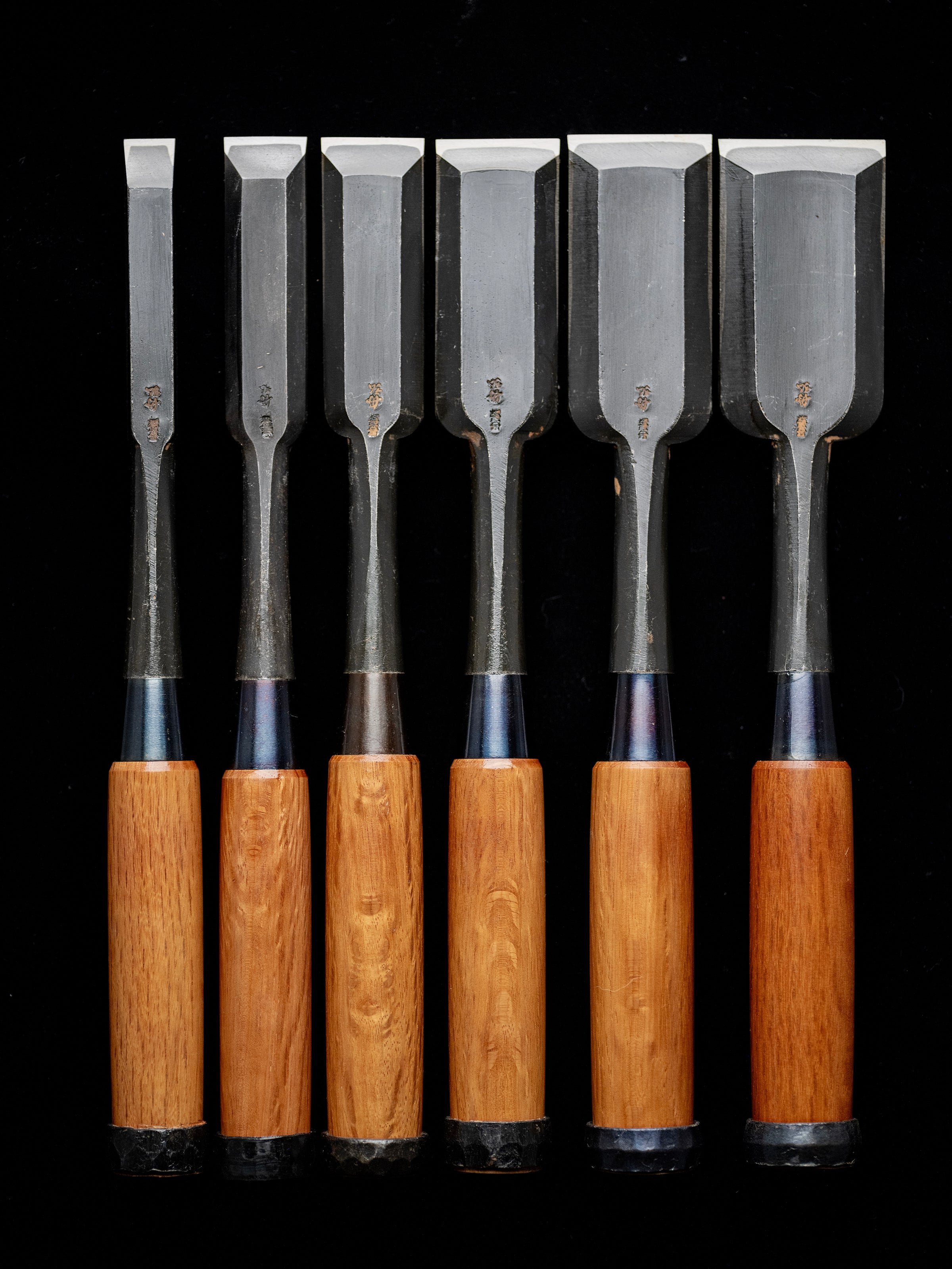 Tataki-Nomi Japanese Hand Made Timber Chisel 6-Pieces Set By Funahiro ②