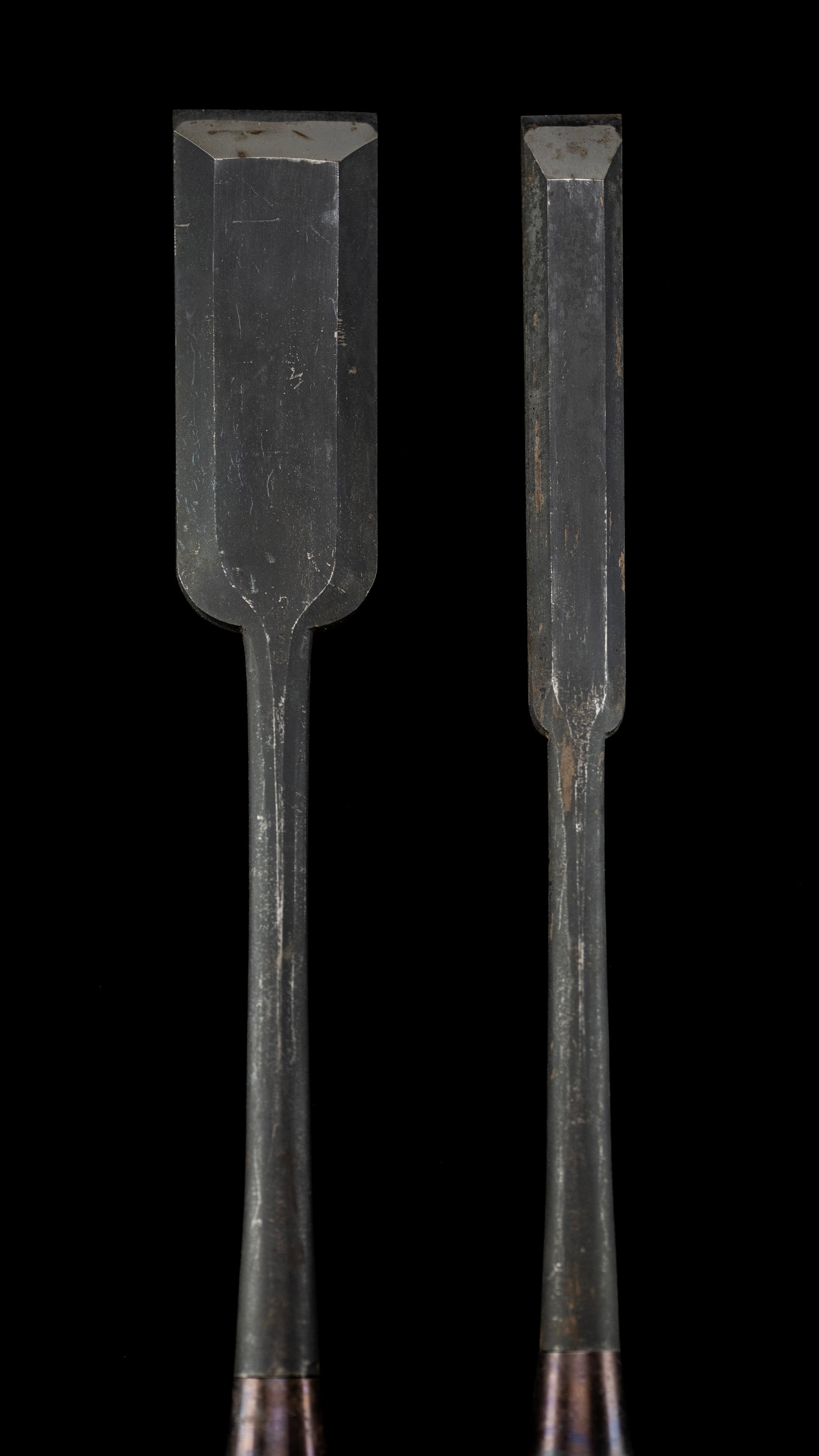 Ootsuki-Nomi Japanese Hand Made Slick Chisel Set By Fujikura Mannosuke - 24mm & 48mm ②
