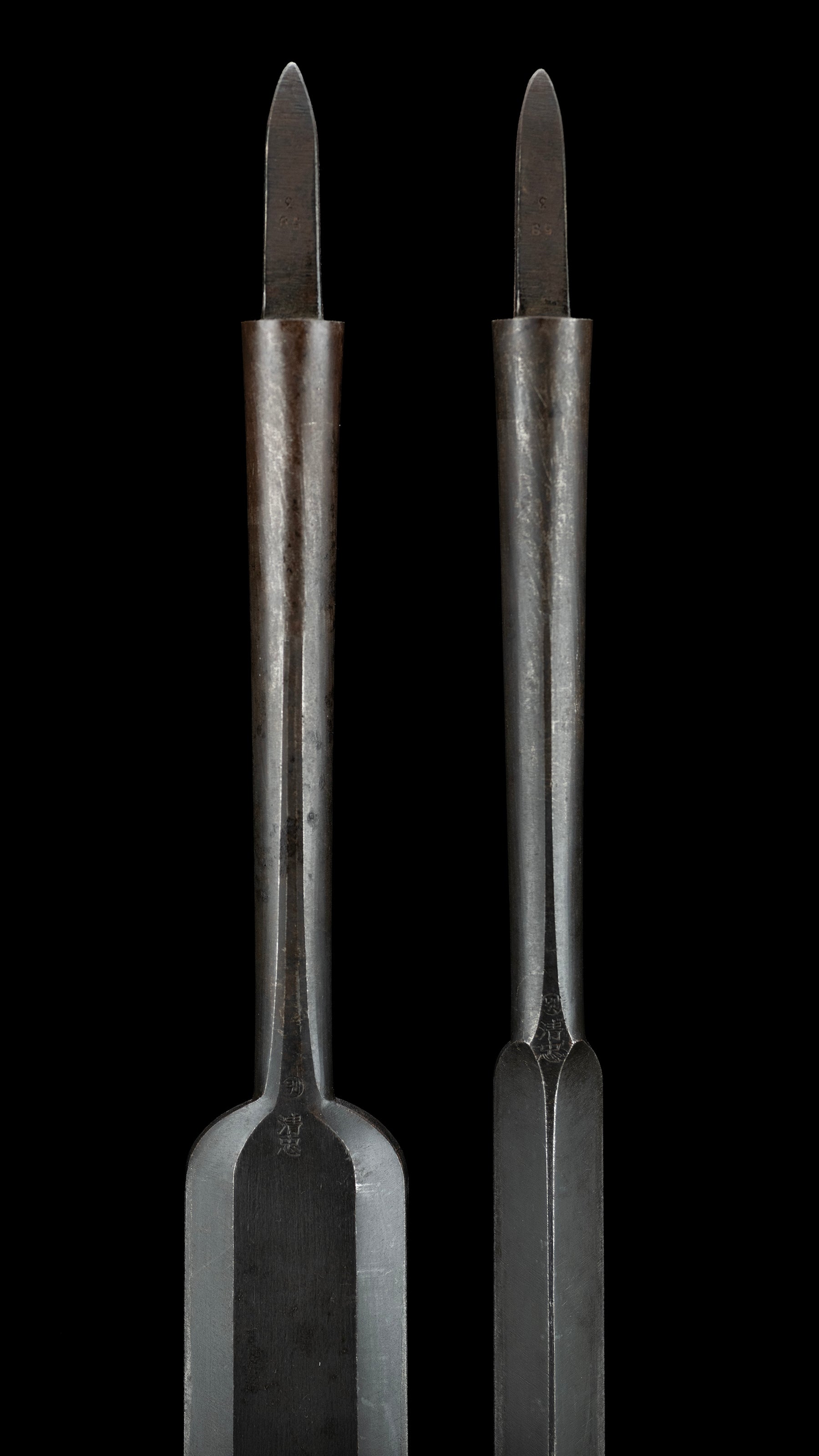 Ootsuki-Nomi Japanese Hand Made Slick Chisel Set By Kiyotada Ⅱ - 24&48mm