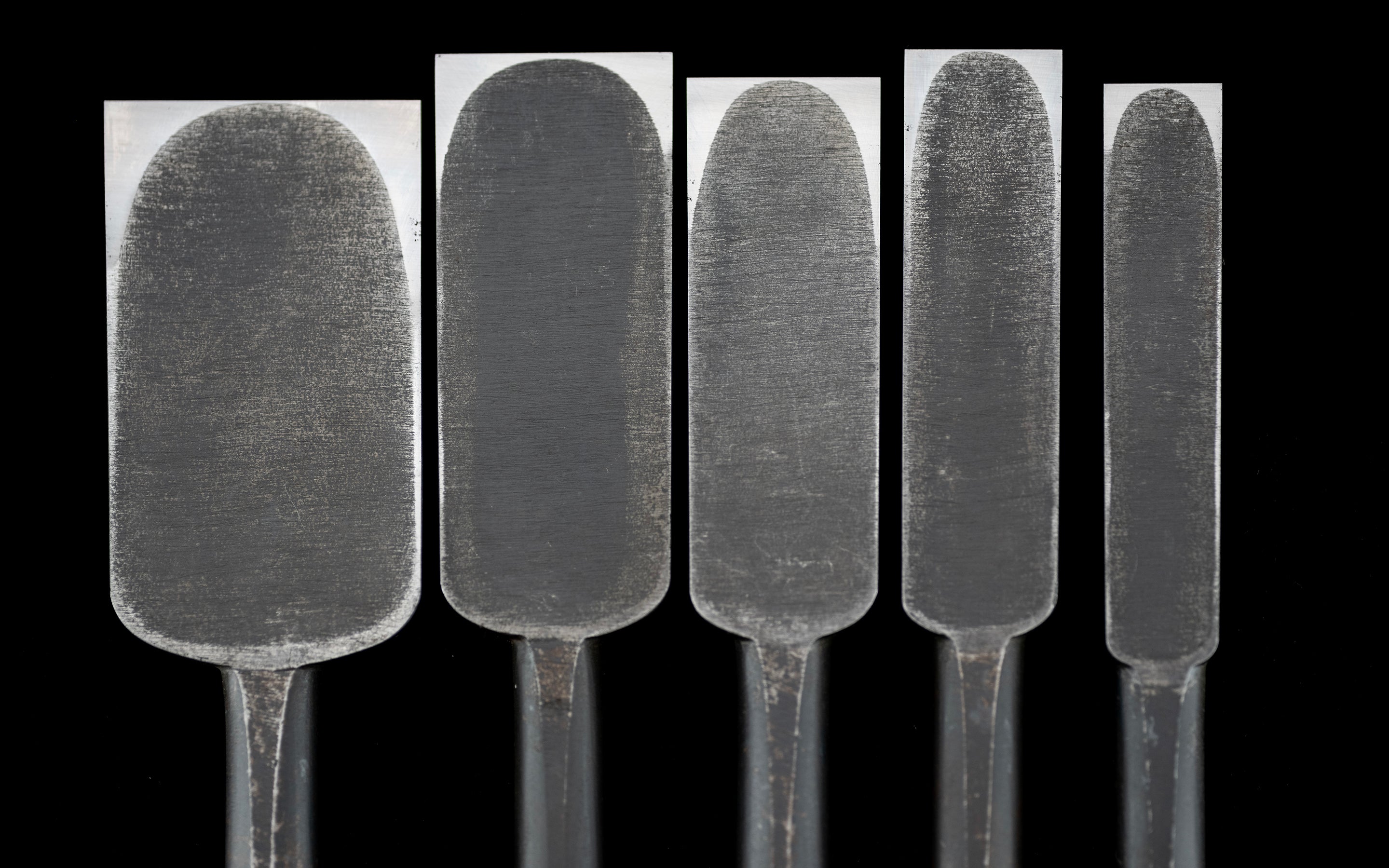 Tataki-Nomi Japanese Hand Made Timber Chisel 5-Pieces Set By Kiyotada Ⅱ ②