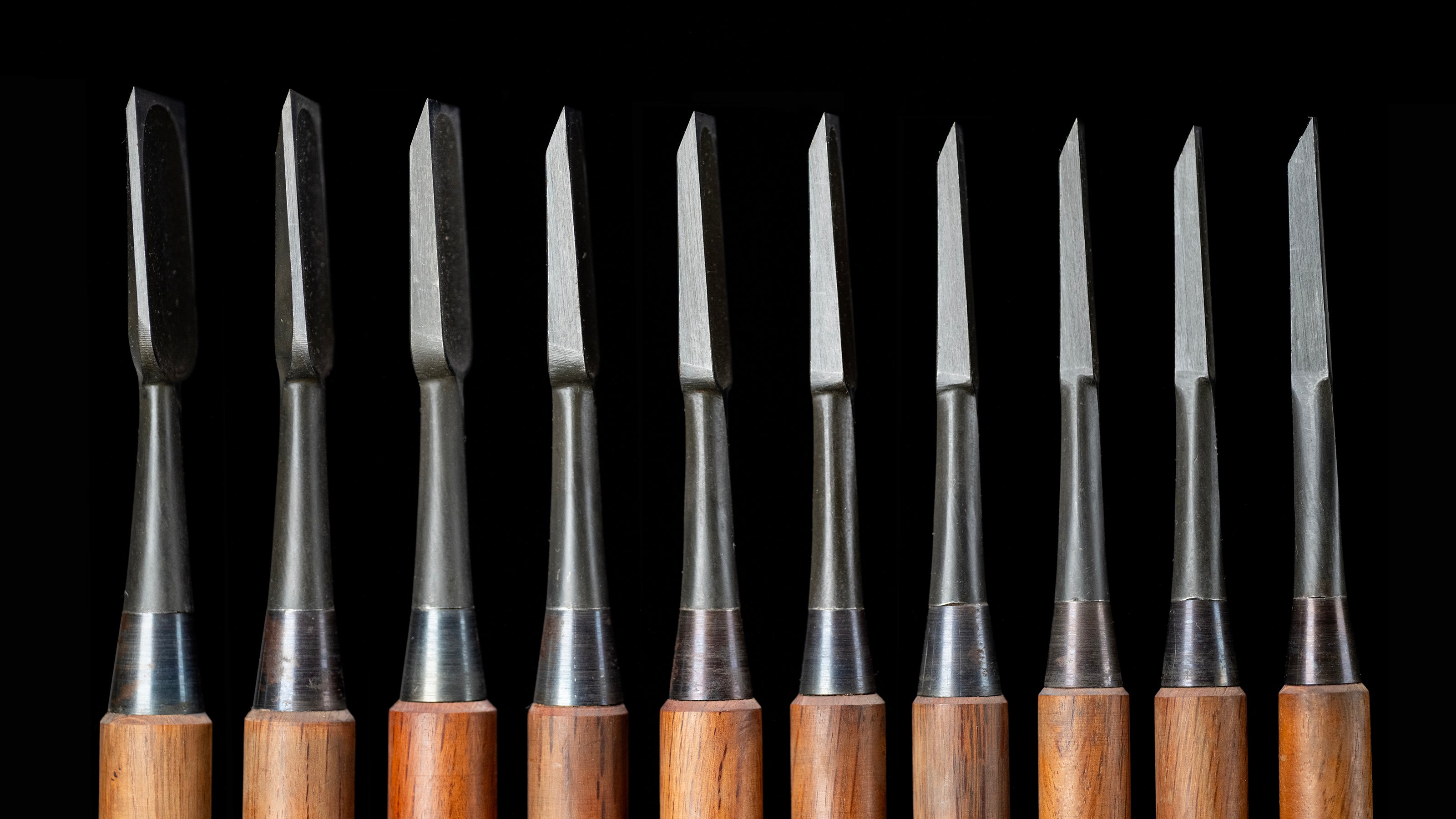 Oire-Nomi Japanese Hand Made Bench Chisel Set By Ichihiro Ⅱ