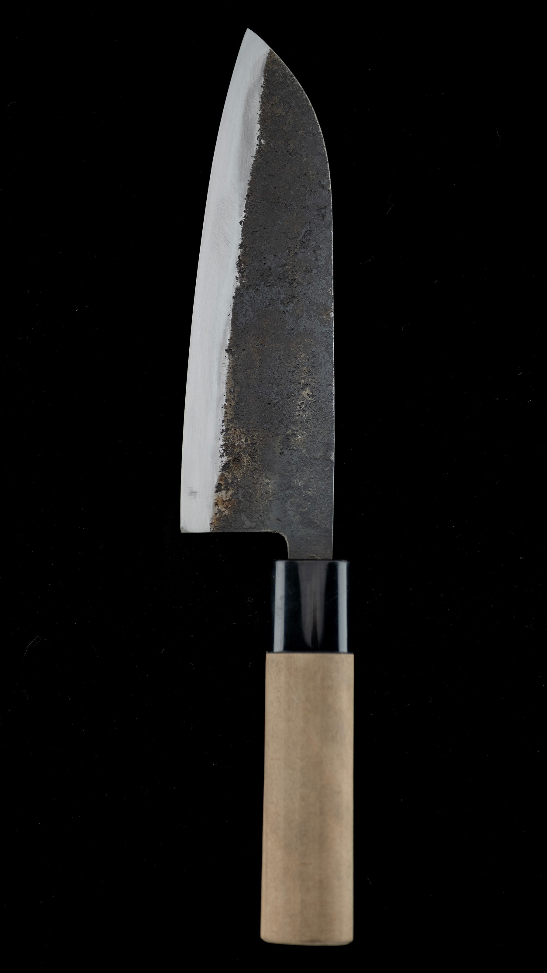 Kurouchi Honyanki Santoku Knife Japanese All Purpose Knife By Takaki Junichi - 165mm