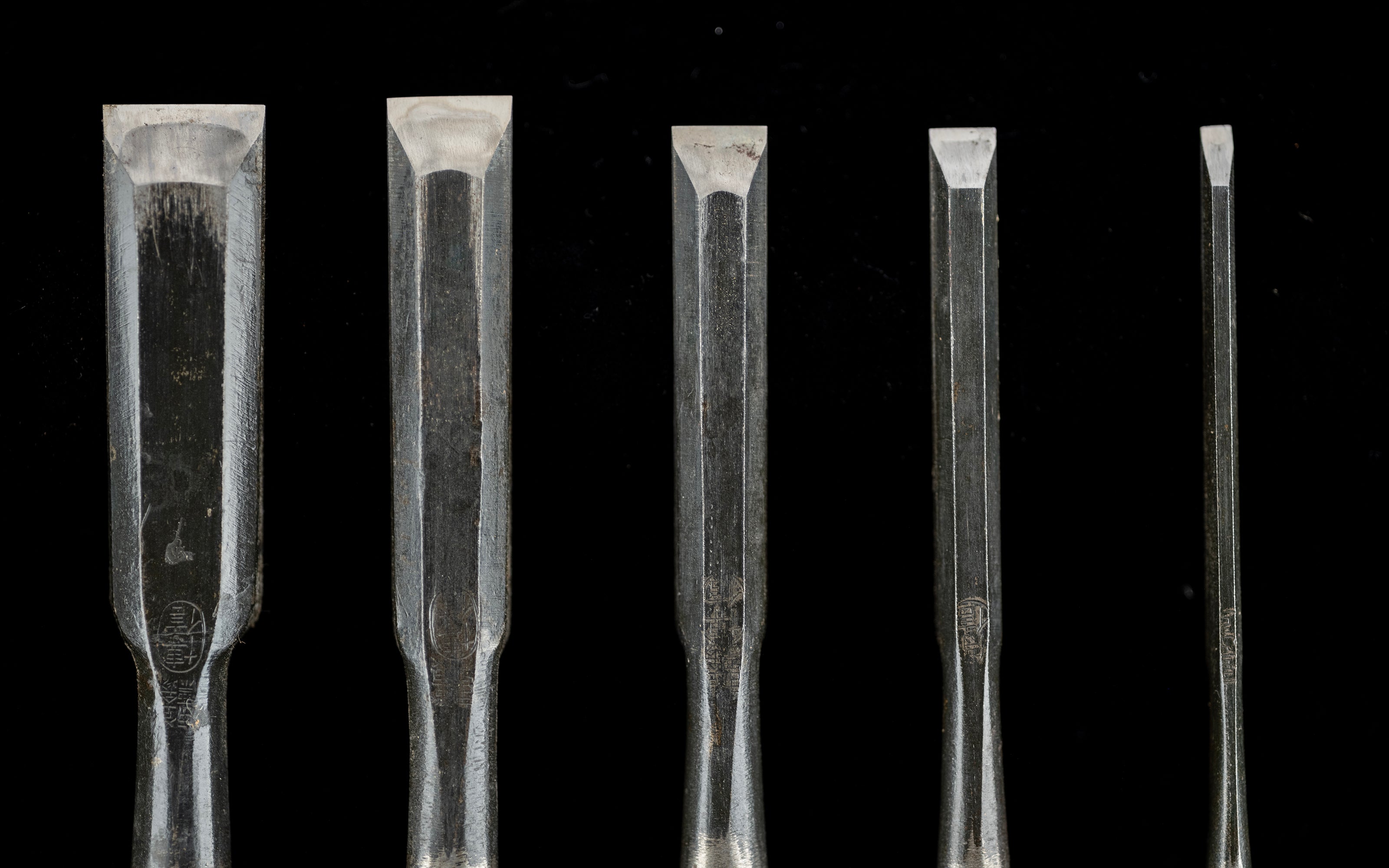 Oire-Nomi Japanese Hand Made Bench Chisel Set By Hironobu