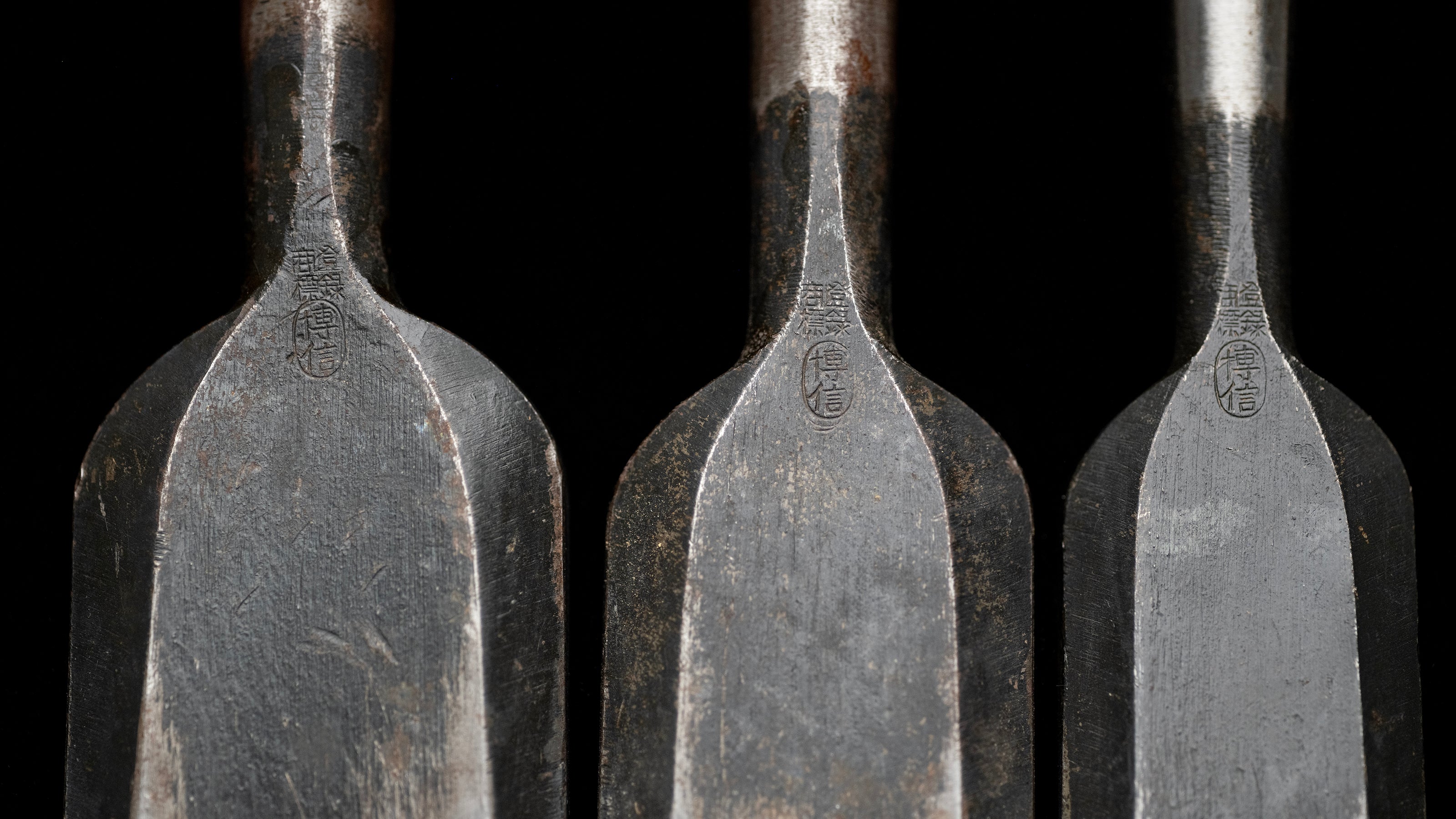 Oire-Nomi Japanese Hand Made Bench Chisel Set By Hironobu
