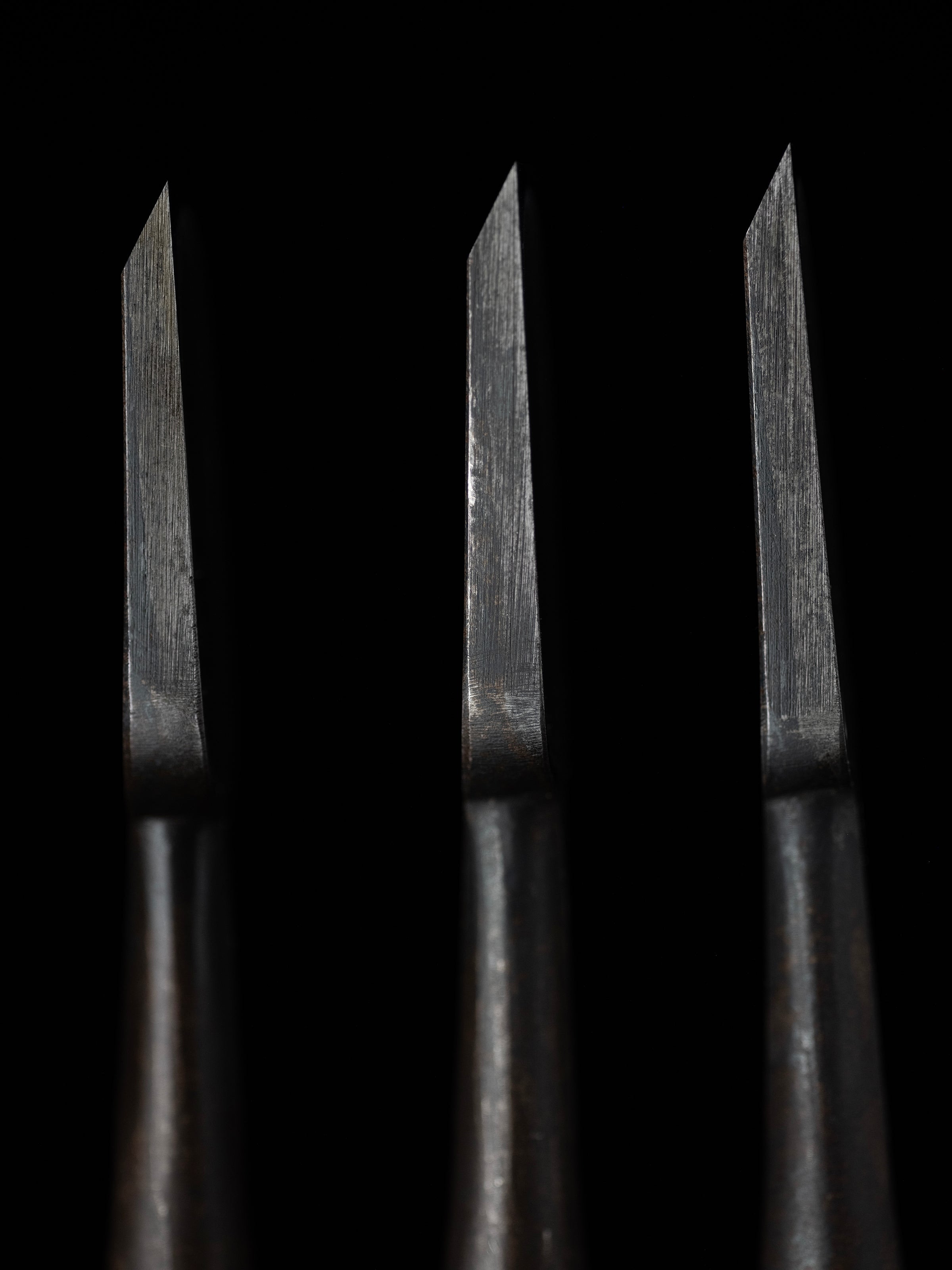 Oire-Nomi Japanese Hand Made Bench Chisel Set By Second Generation Kiyotada - Classical Type