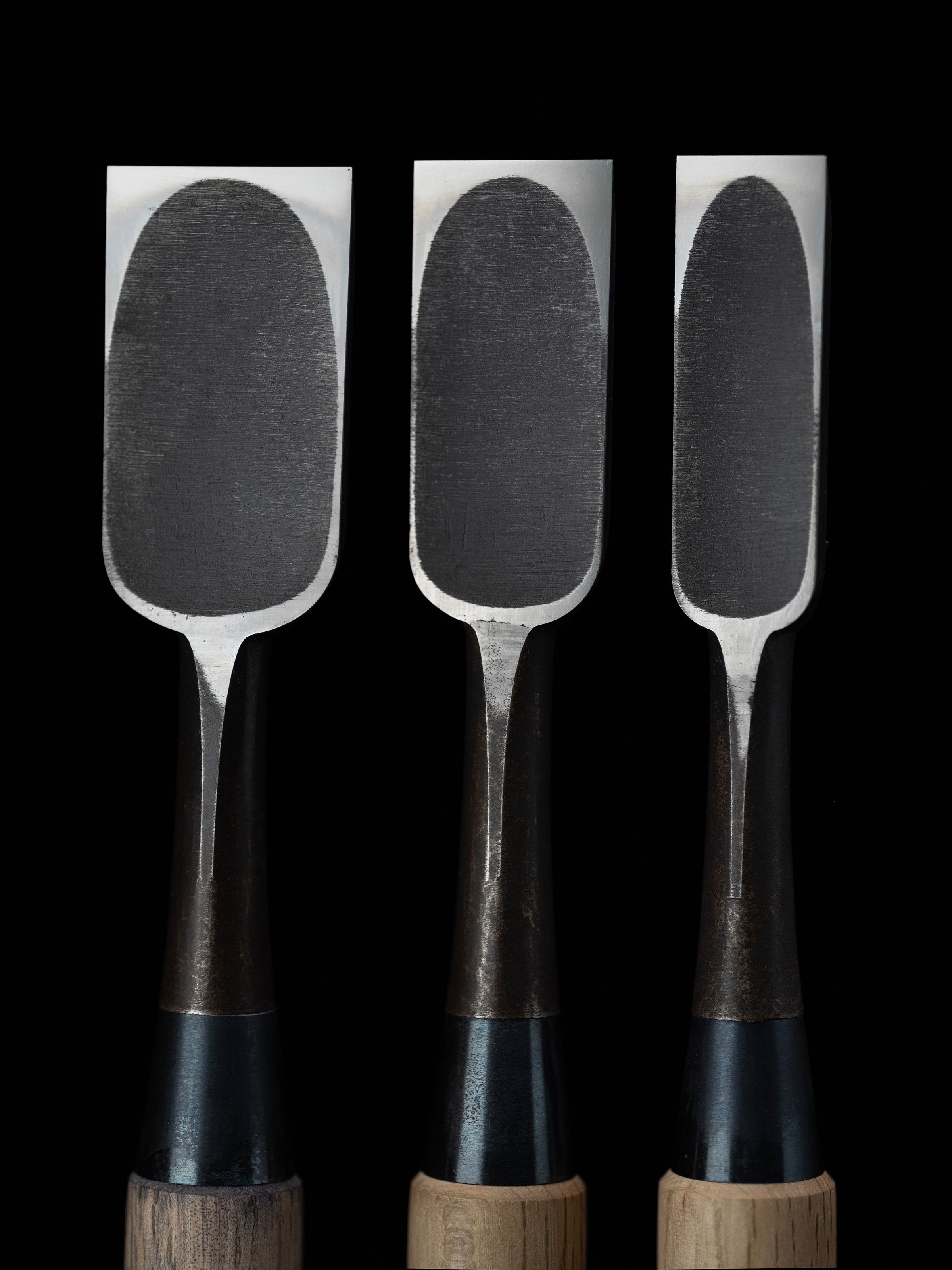 Oire-Nomi Japanese Hand Made Bench Chisel Set By Second Generation Kiyotada - Classical Type