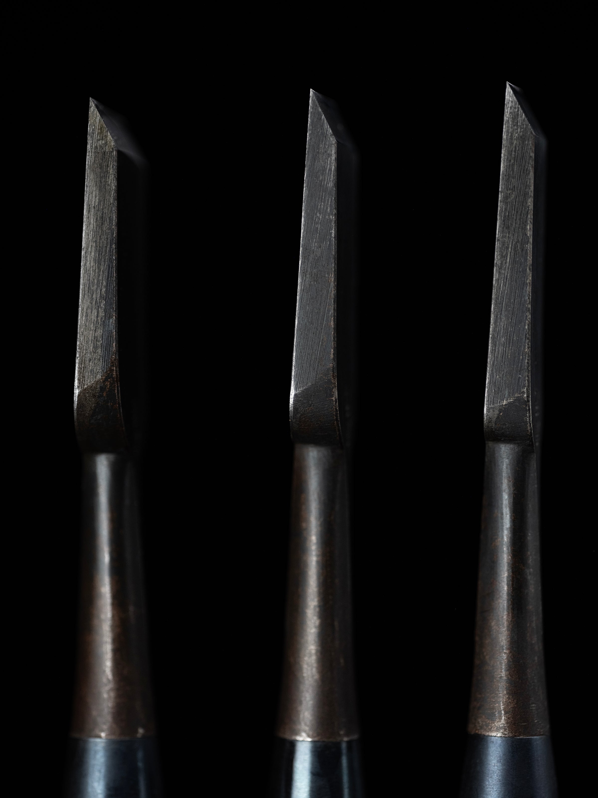 Oire-Nomi Japanese Hand Made Bench Chisel Set By Second Generation Kiyotada - Classical Type