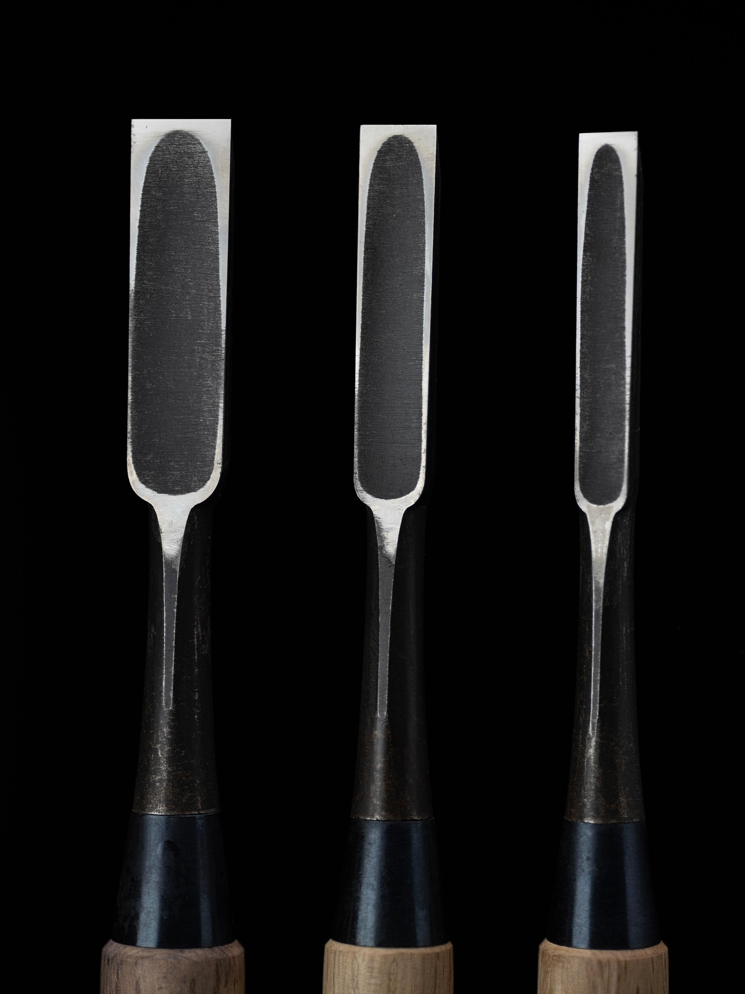 Oire-Nomi Japanese Hand Made Bench Chisel Set By Second Generation Kiyotada - Classical Type