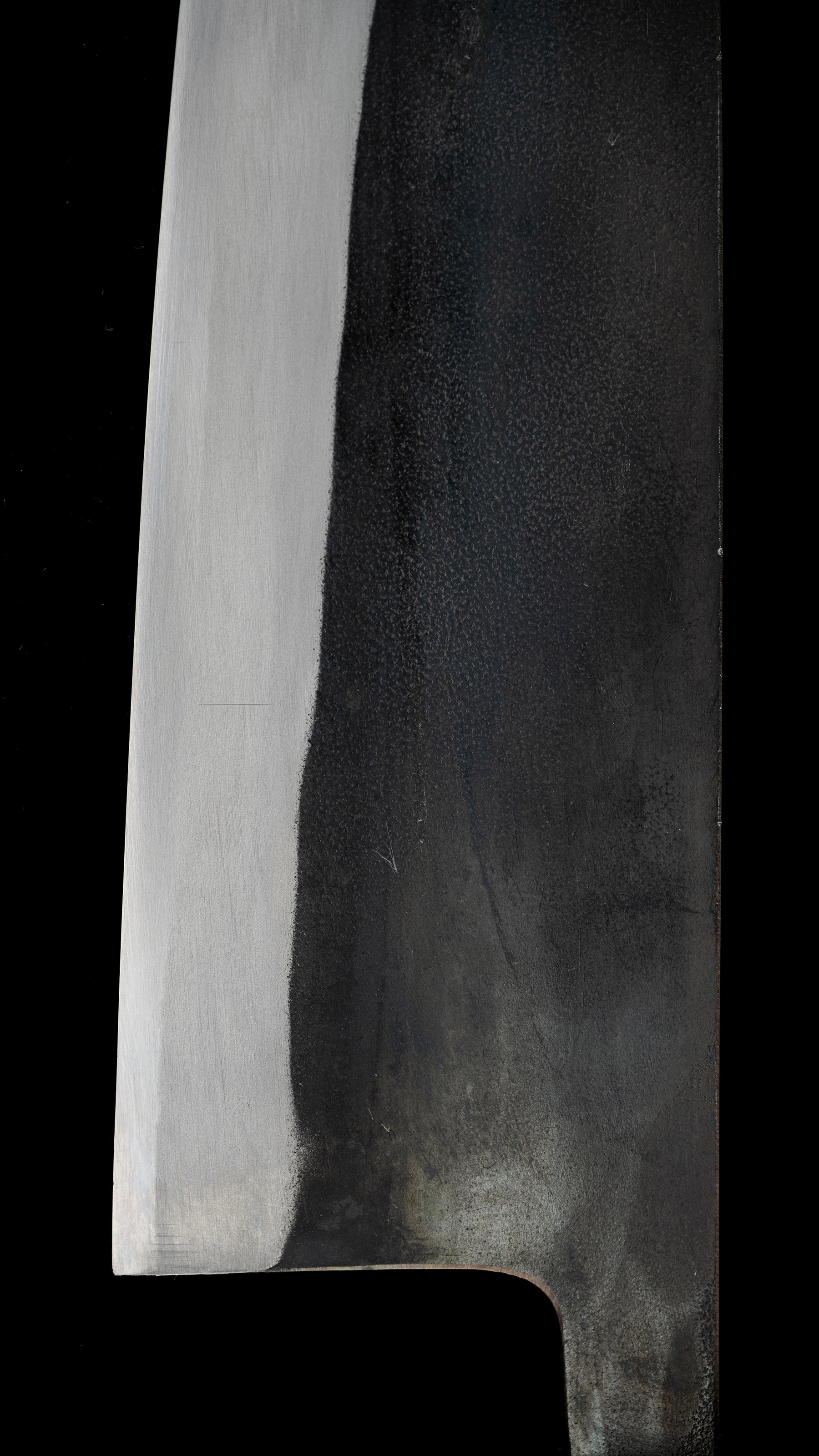 Kurouchi Santoku Knife Japanese All Purpose Knife By Toyama Shuji - 165mm