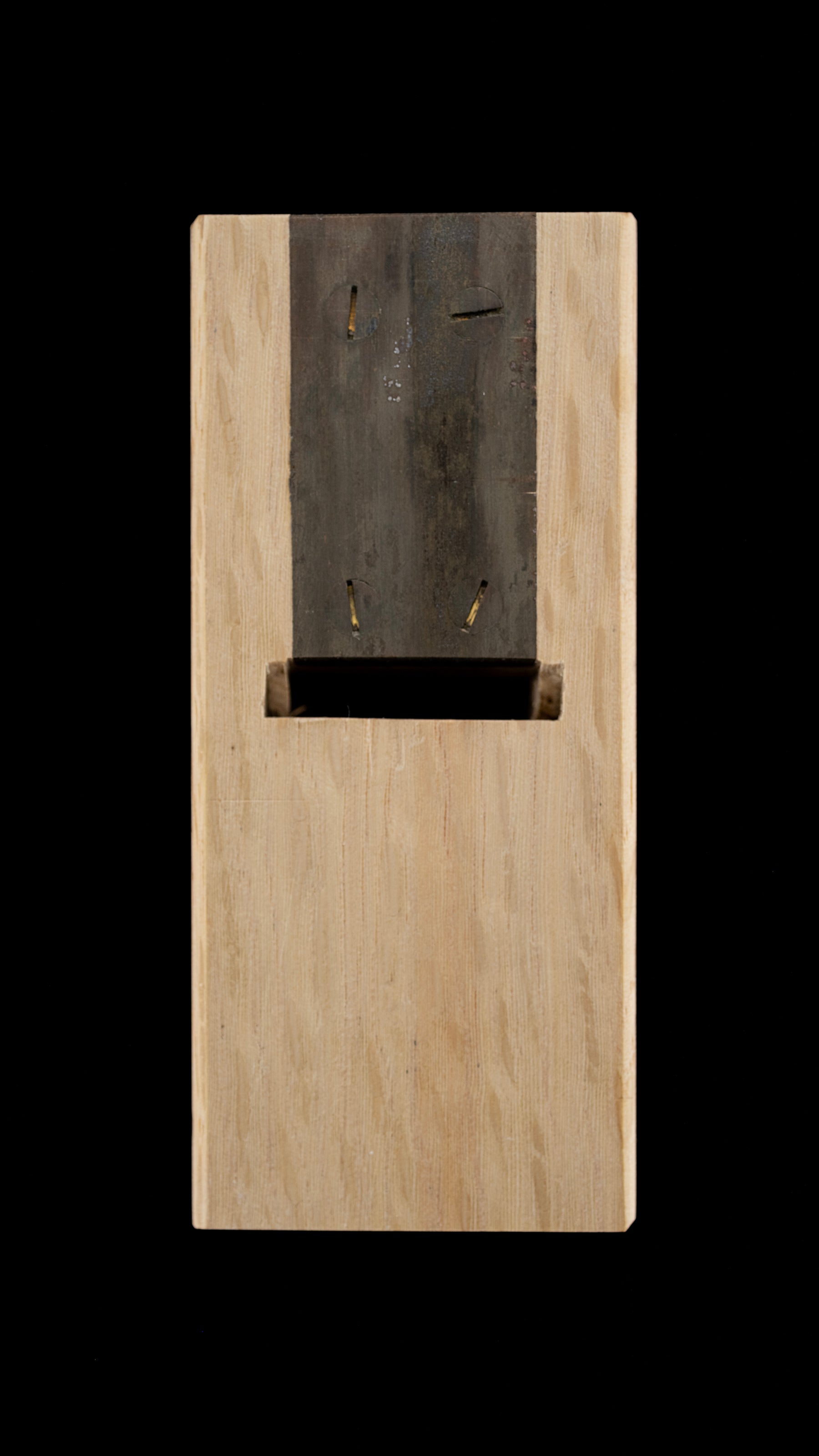Sarumentori-Kanna Japanese Wood Screw Adjustable Chamfer Plane 60° By Yukichika - 24mm ②
