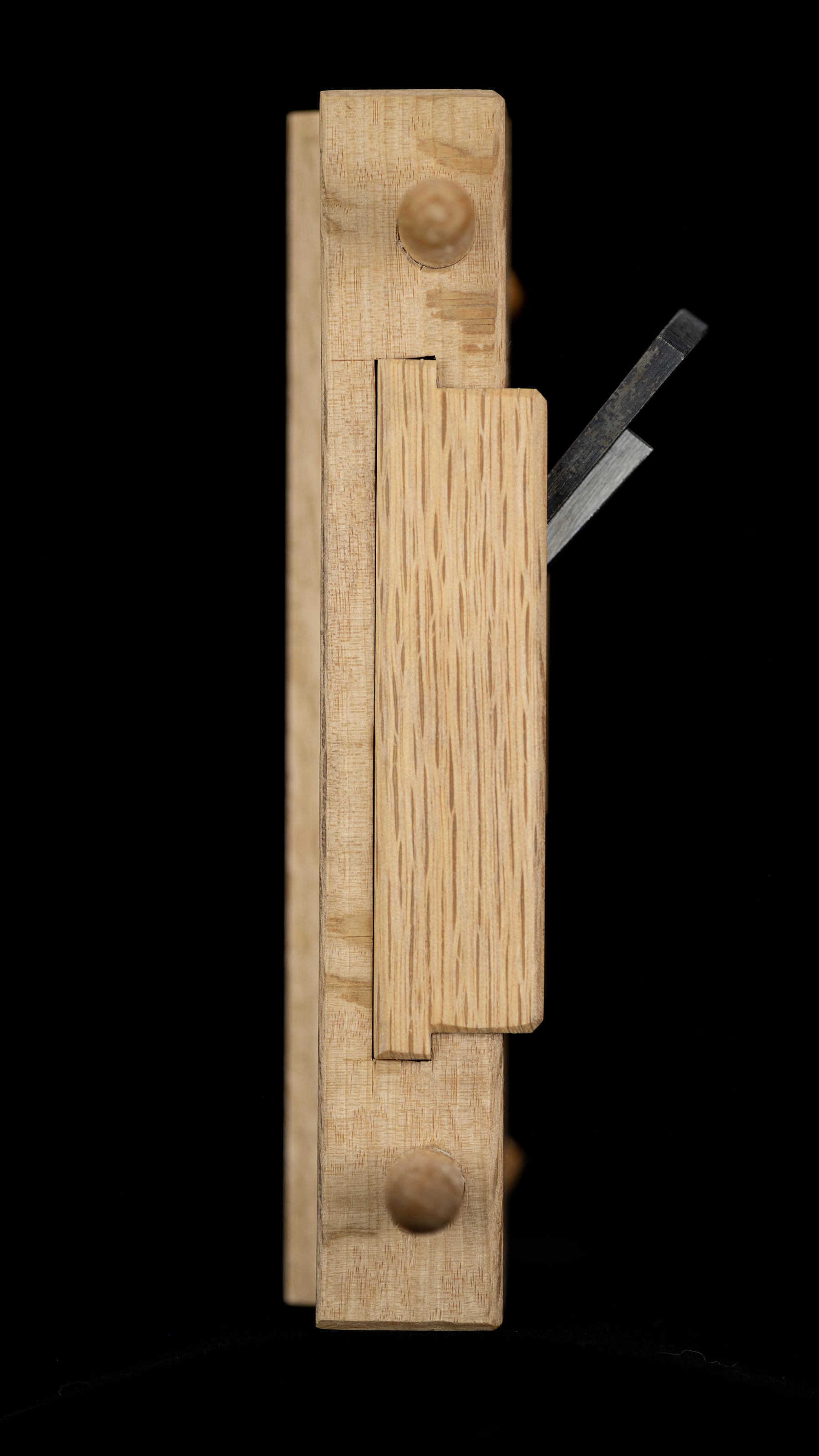 Sarumentori-Kanna Japanese Wood Screw Adjustable Chamfer Plane 60° By Yukichika - 24mm