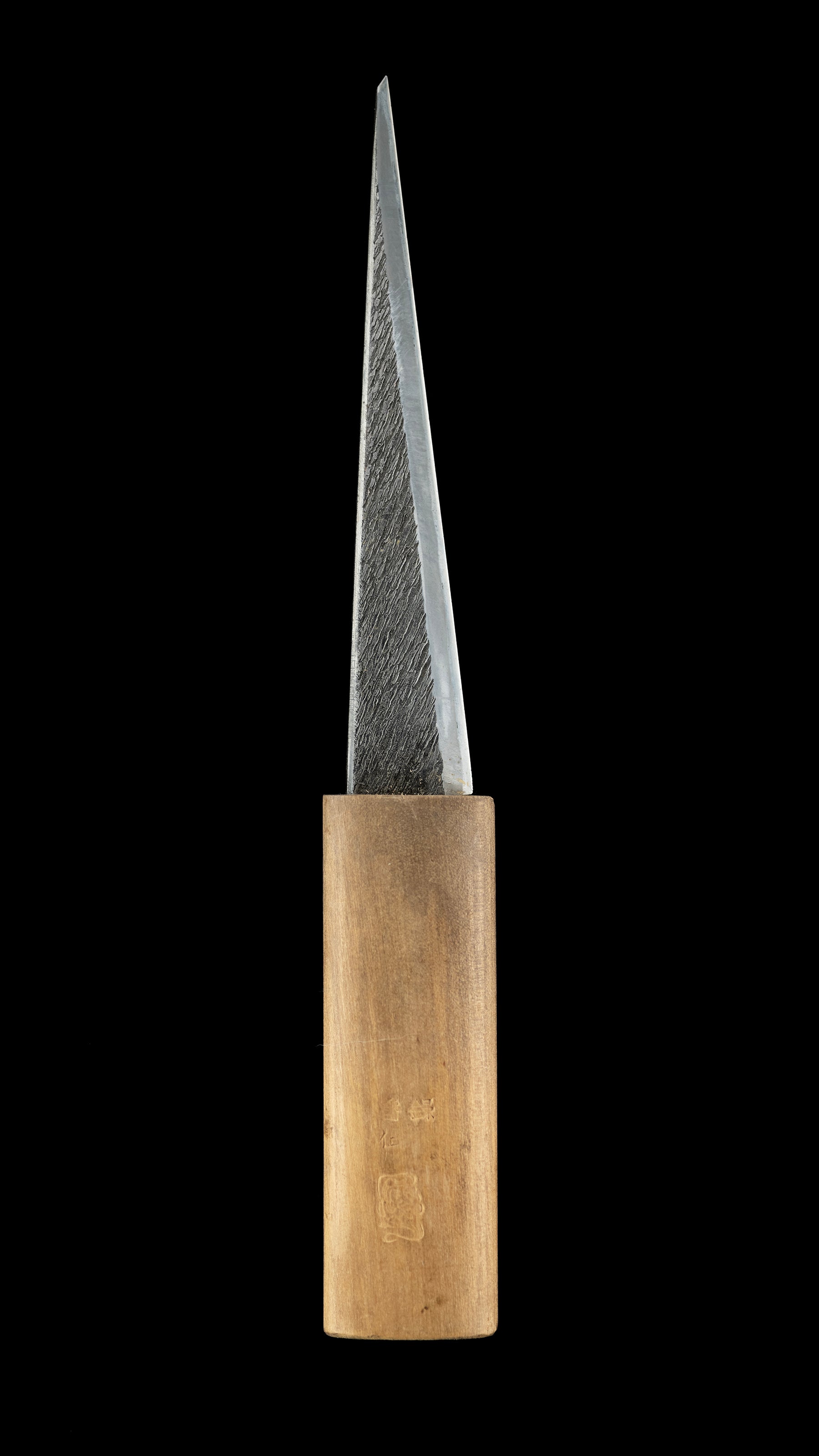 Kuriko-katana Knife with Double-Bevel - 130mm