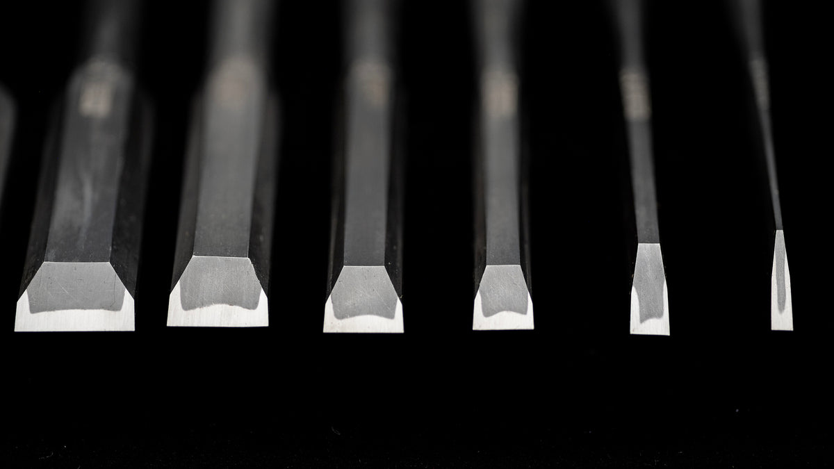 Oire-Nomi Japanese Hand Made Bench Chisel Set By Kunikei