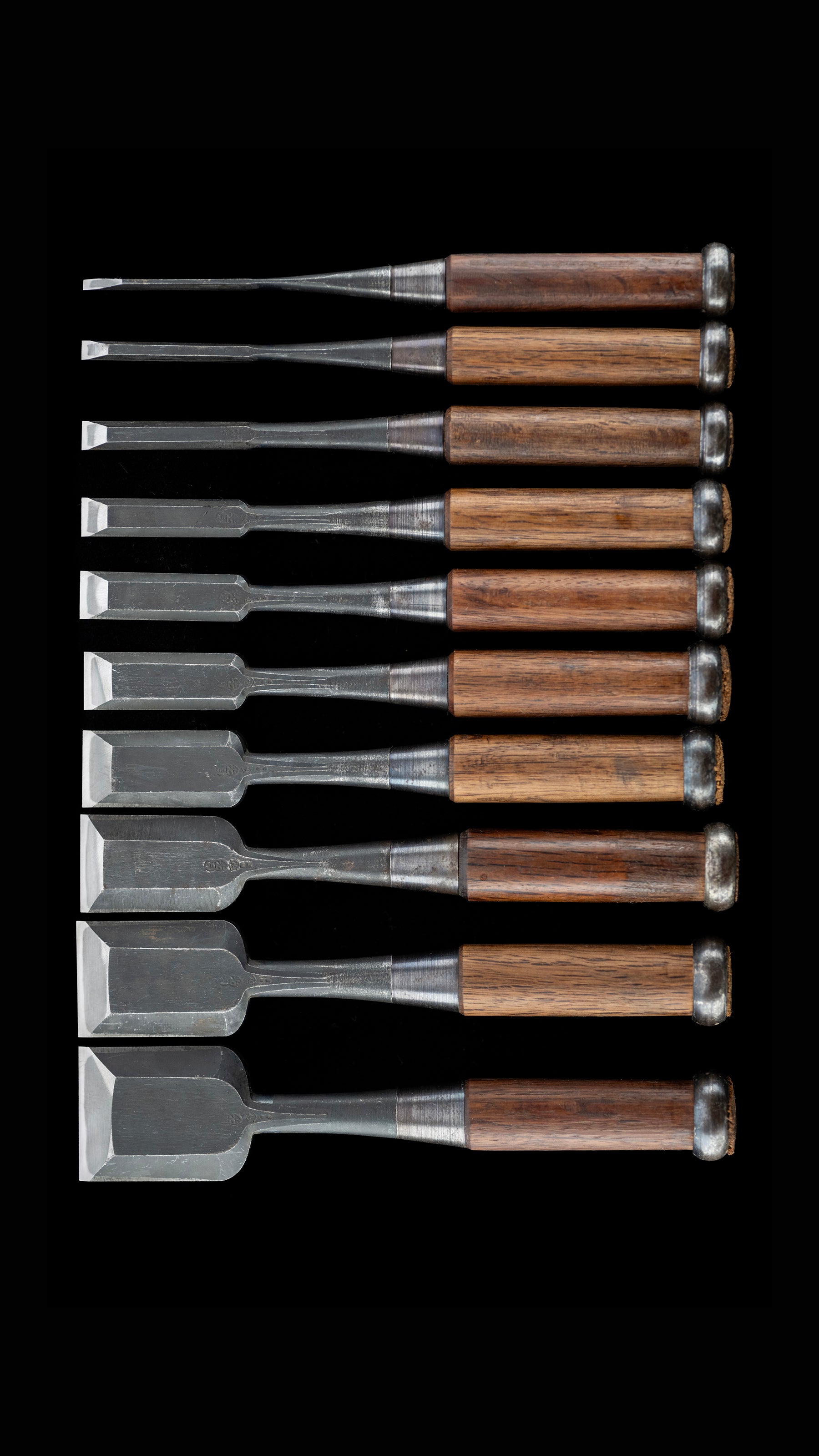 Oire-Nomi Japanese Hand Made Bench Chisel Set By Mitsuki