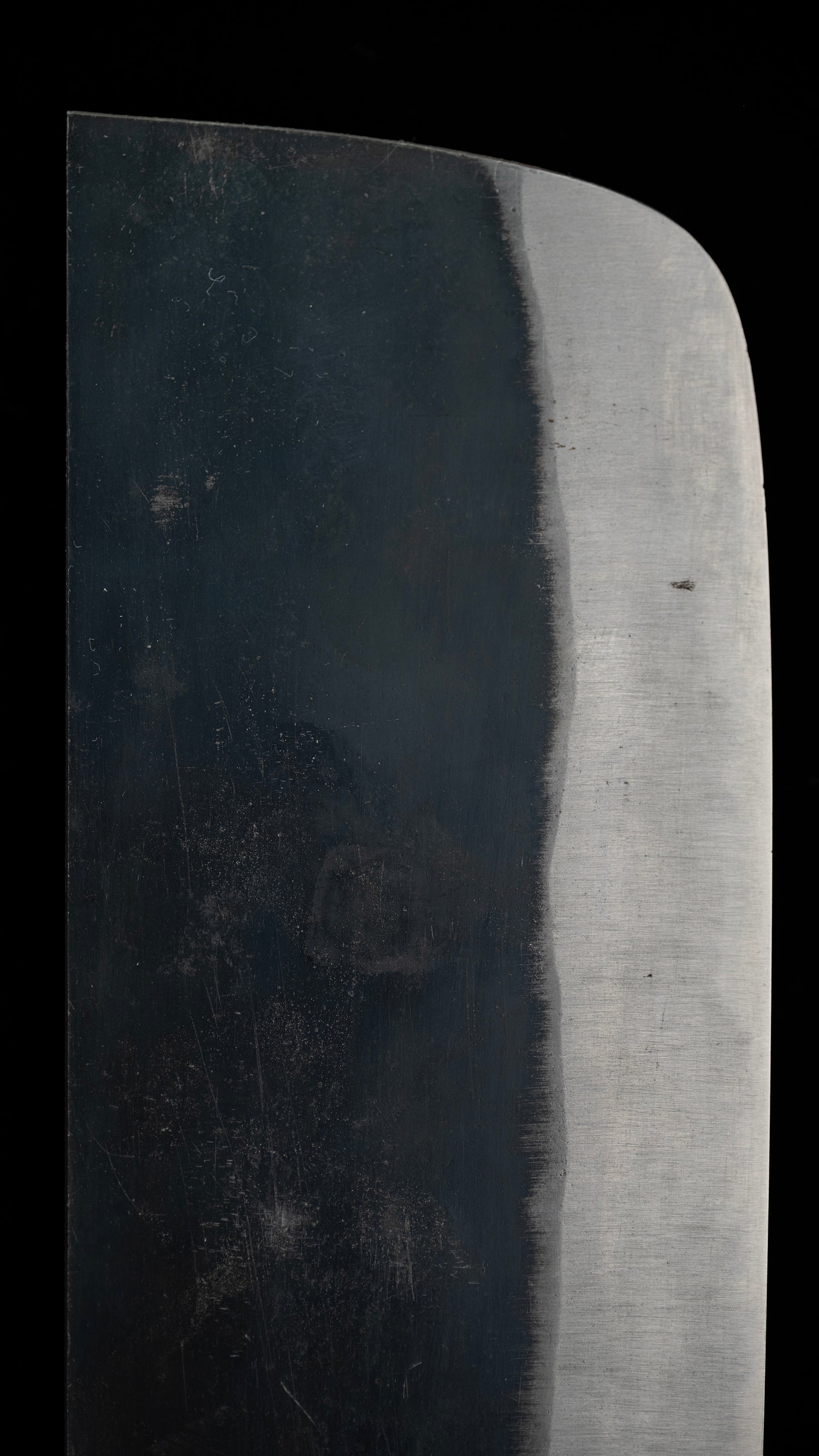 Edo-Kata Kurouchi Nakiri Knife Japanese Vegetable Knife By Suishinshi Masamori - 195mm