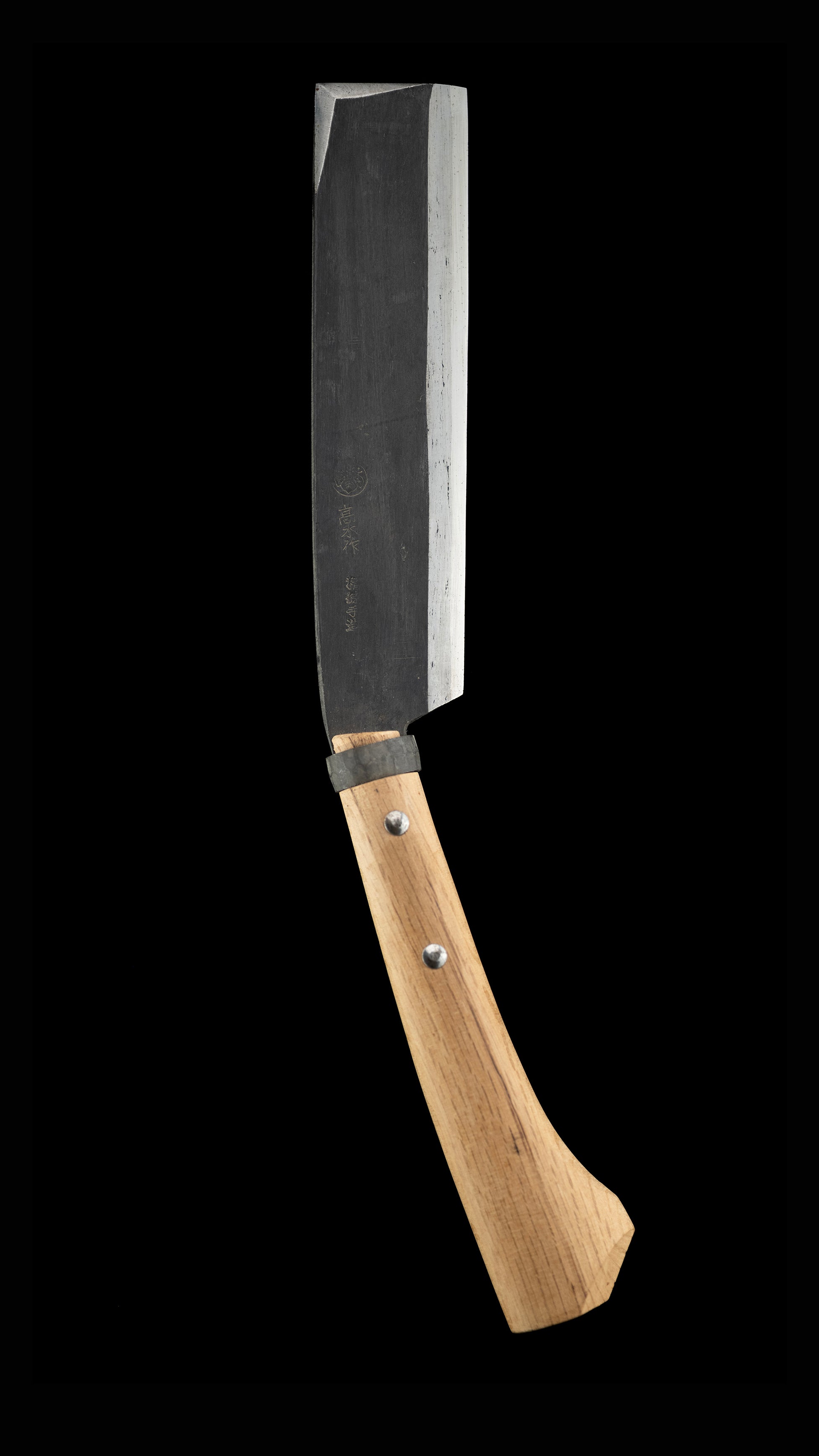 Nata Japanese Single-Bevel Hatchet Knife By Takaki Junichi For Right Hand - 180mm