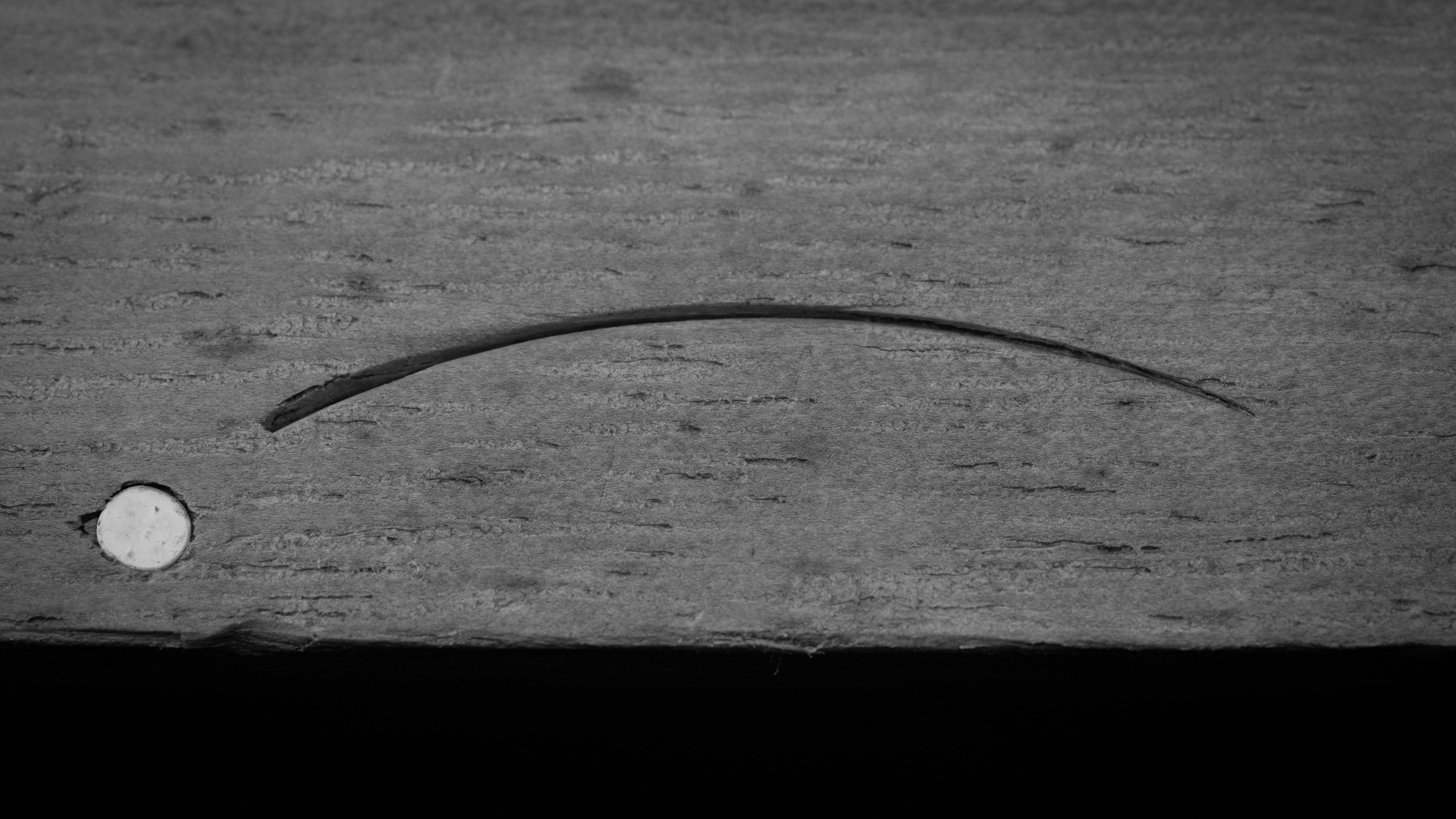 Uchimaru nomi Japanese U-Gouge Chisel By Hidari Konobu - 36mm