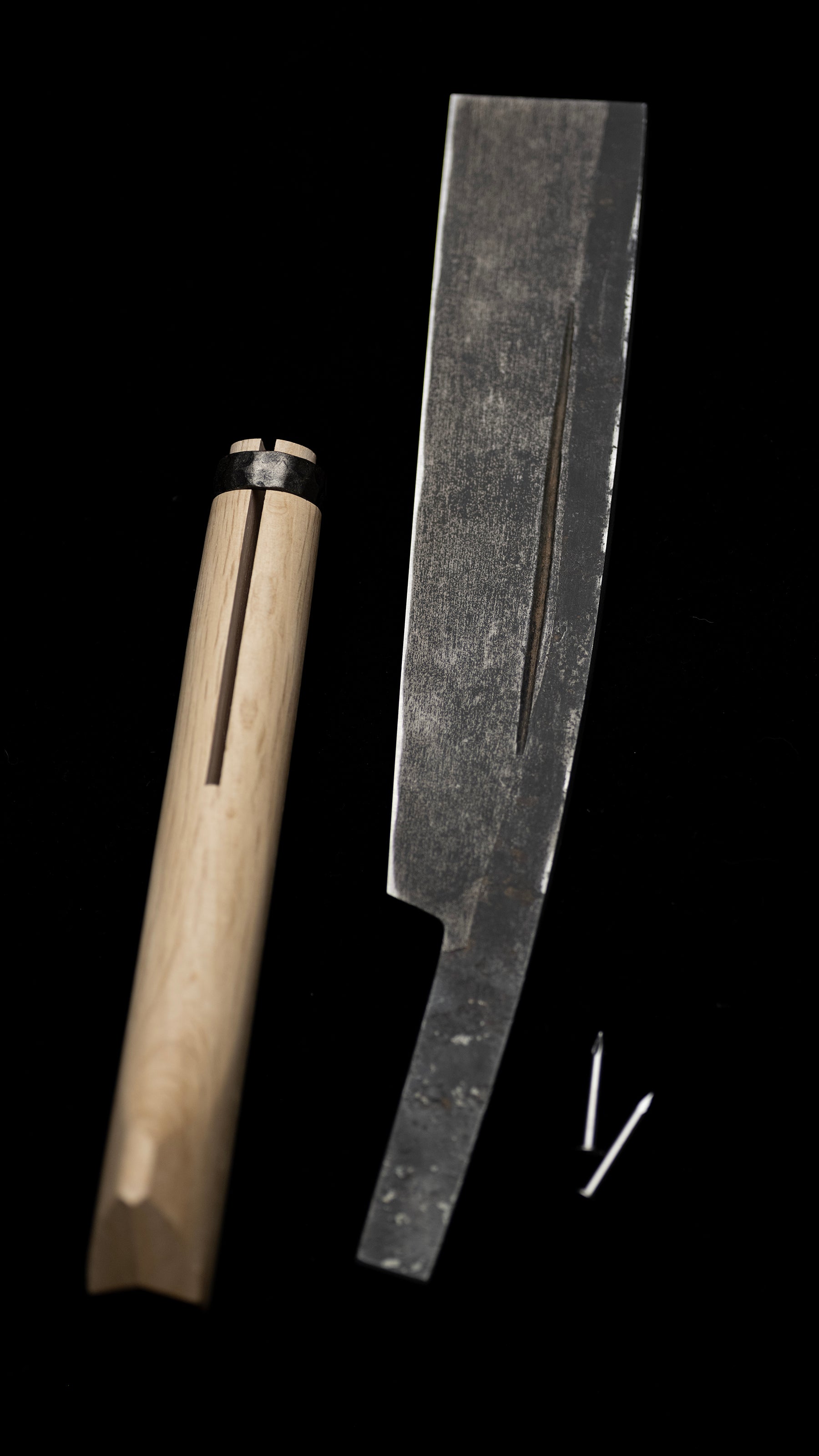 Nata Japanese Single-Bevel Hatchet Knife By Keizaburo For Right Hand - 210mm