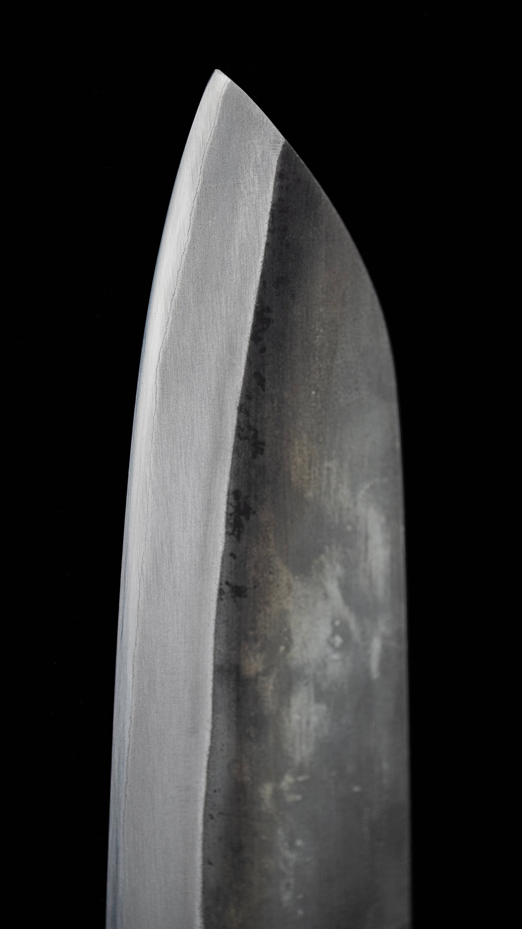 Kurouchi Santoku Knife Japanese All Purpose Knife By Toyama Shuji - 165mm