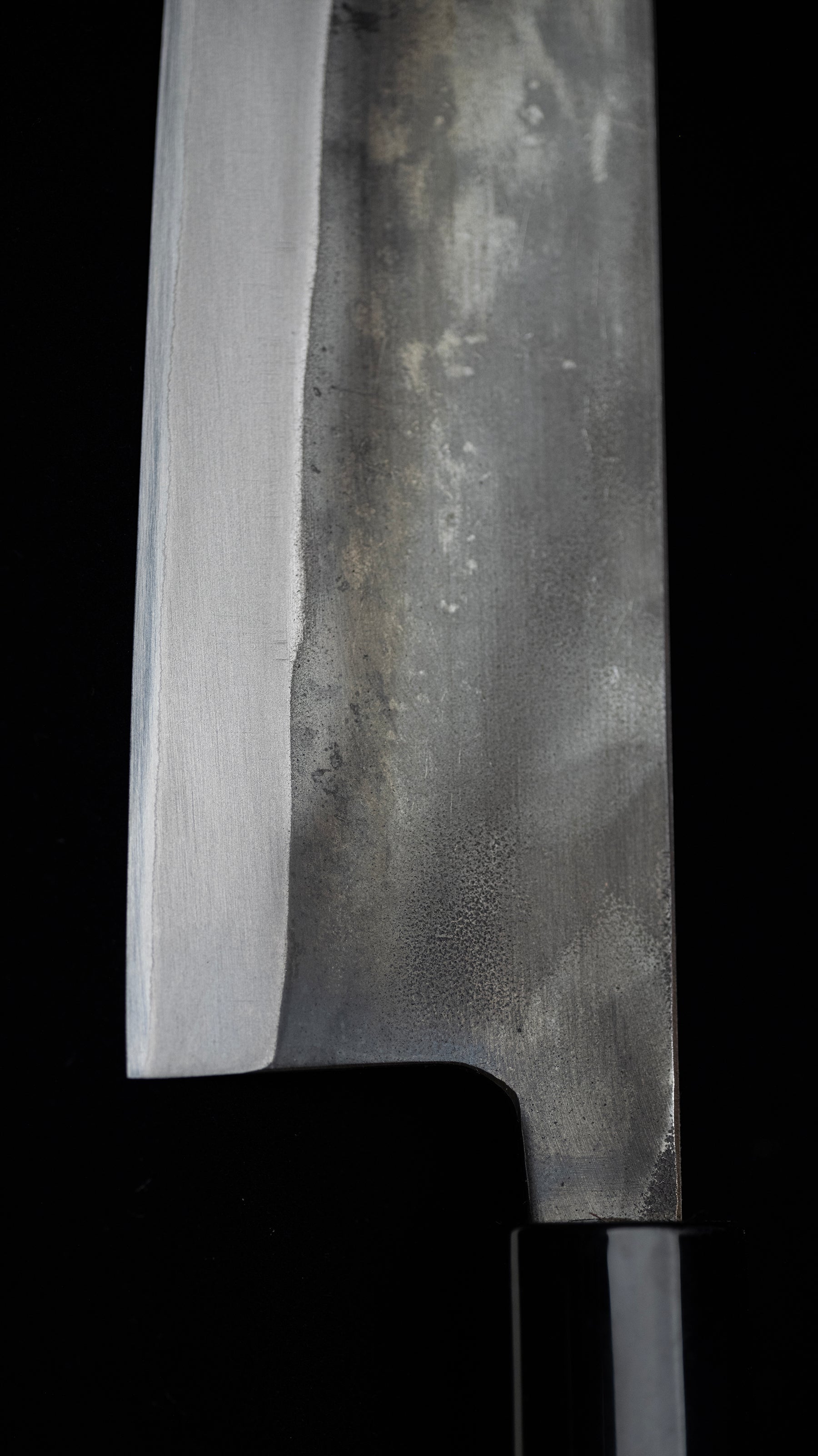 Kurouchi Santoku Knife Japanese All Purpose Knife By Toyama Shuji - 165mm