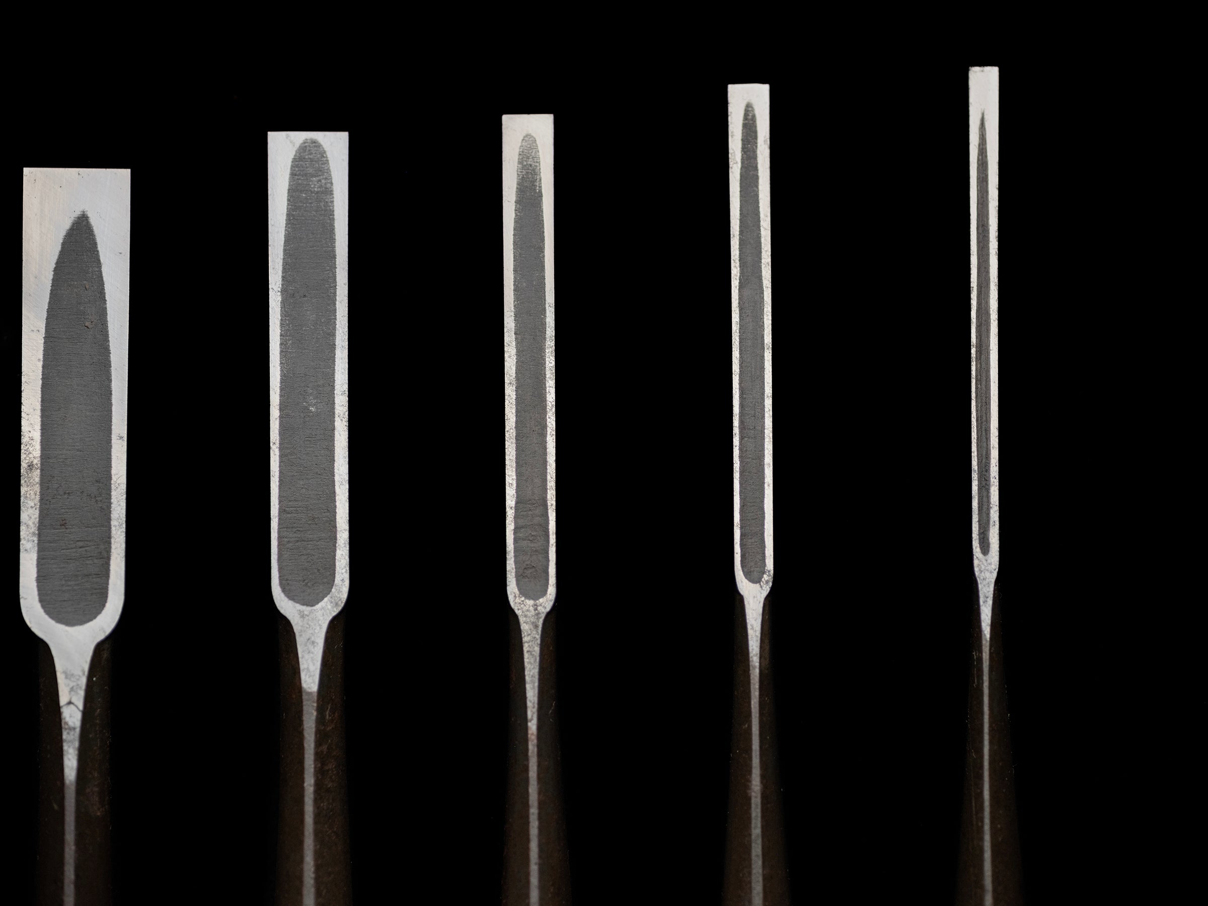 Oire-Nomi Japanese Hand Made Bench Chisel Set By Kiyotada Ⅱ - Classic Tokyo Style