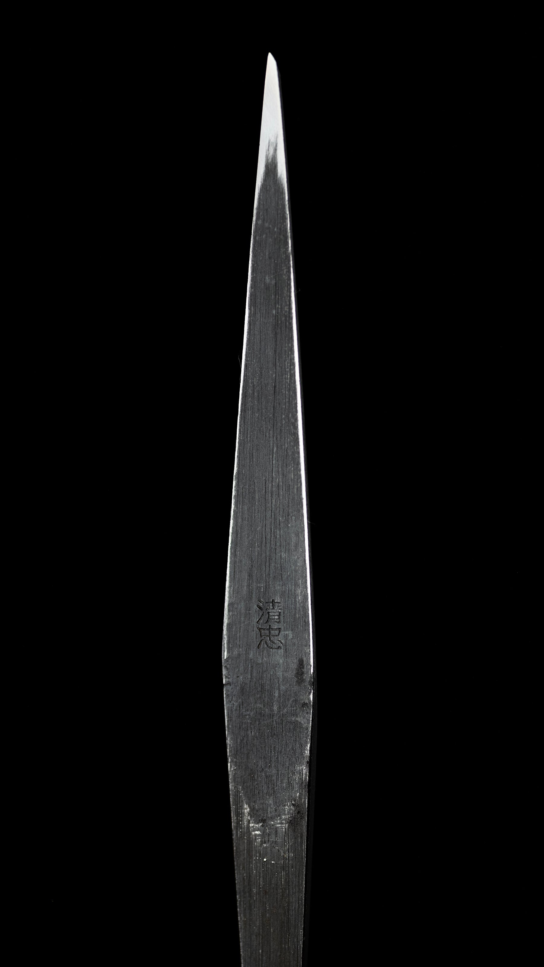 Kuriko-katana Knife By Kiyotada Ⅱ For Right Hand - 100mm