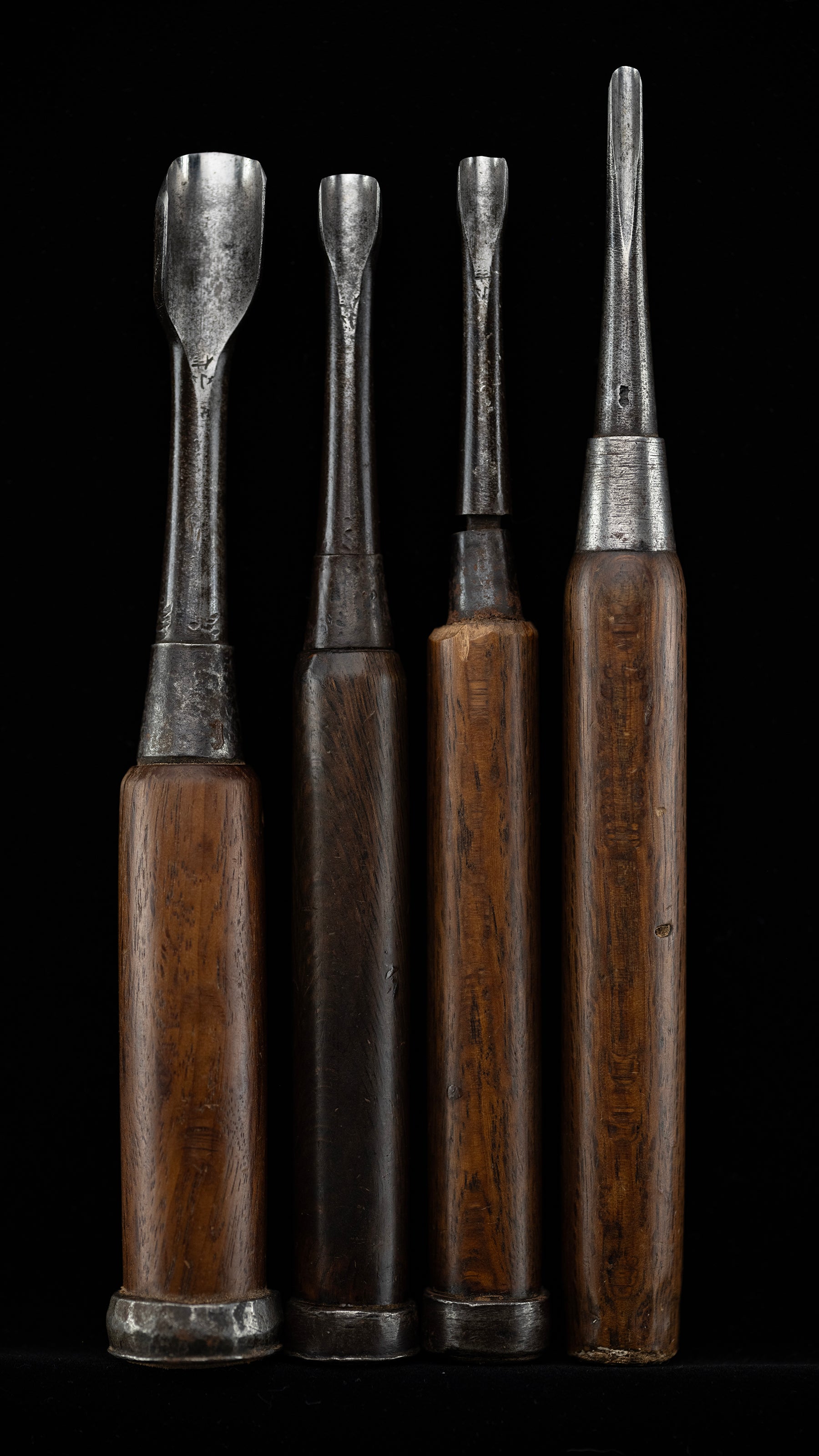 Uchimaru Nomi Japanese Deep U-Gouge Chisel set By Konobu II 「Early Works」