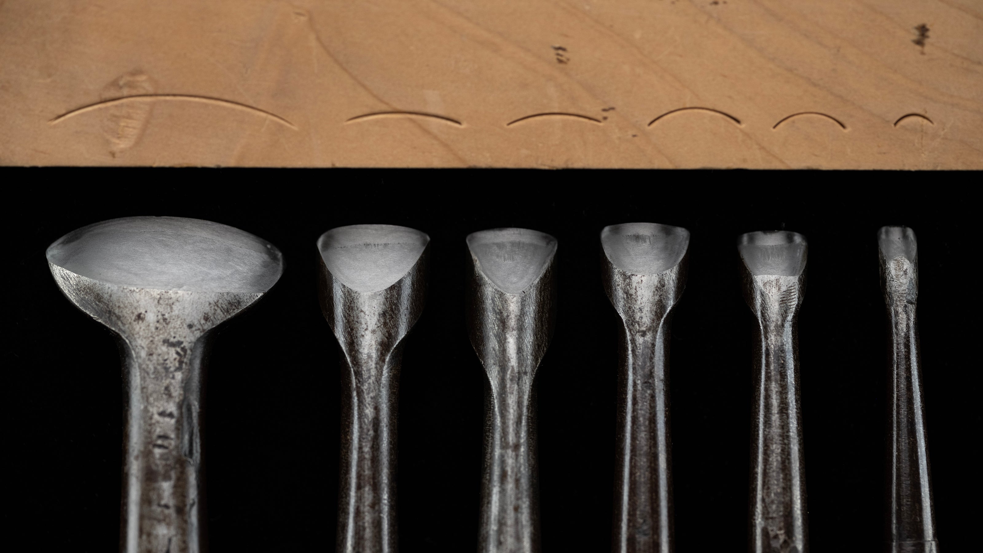 Uchimaru Nomi Japanese U-Gouge Chisel set By Konobu II 「Early Works」