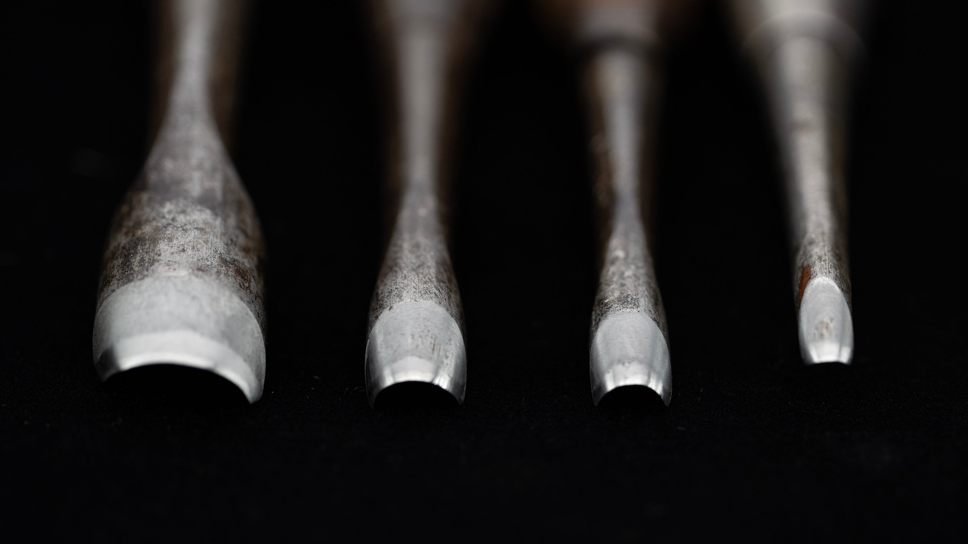 Uchimaru Nomi Japanese Deep U-Gouge Chisel set By Konobu II 「Early Works」