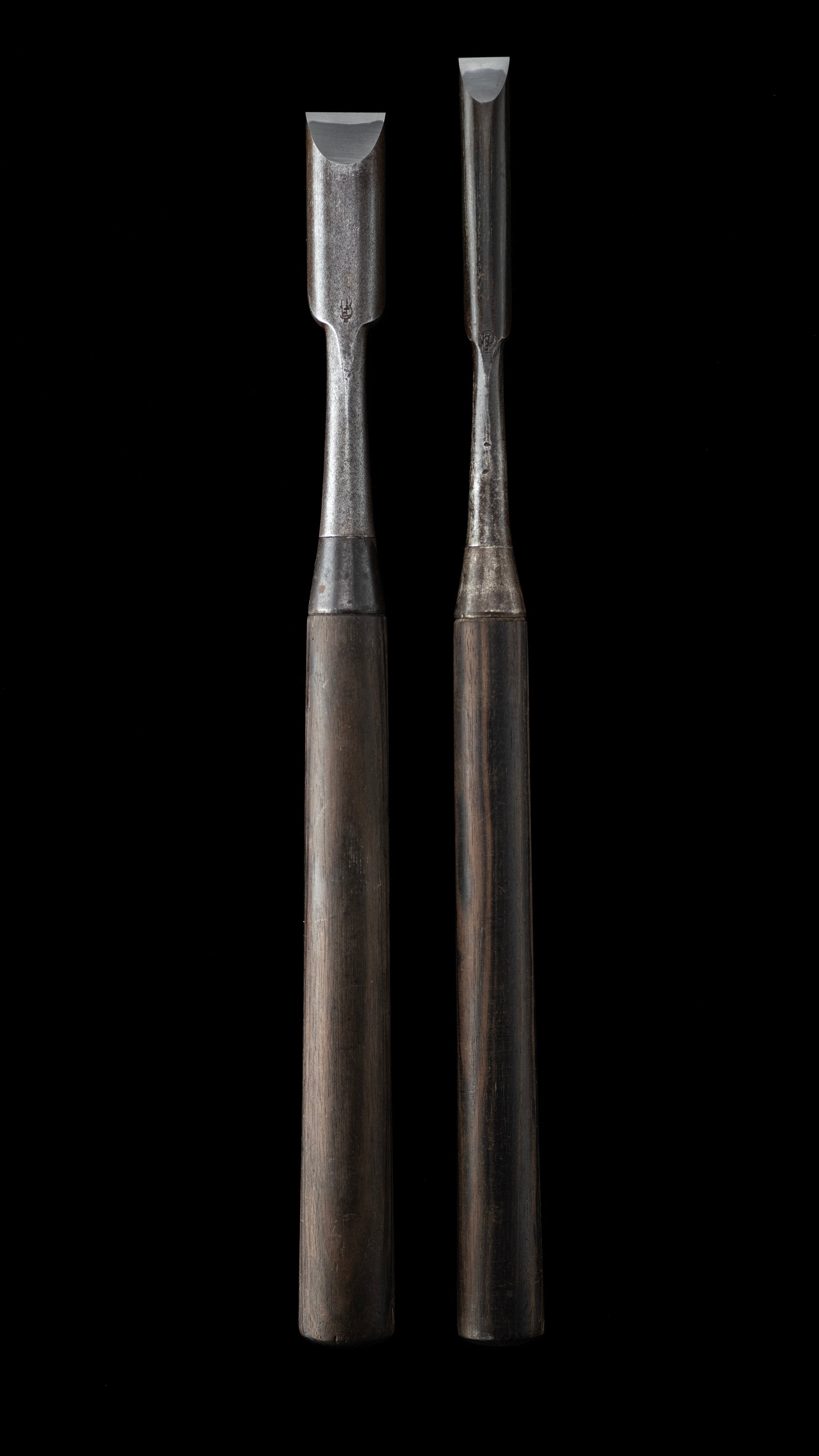 Koumaru-Tsuki-Nomi Japanese Hand Made Paring Dovetail Chisels - 15&24mm