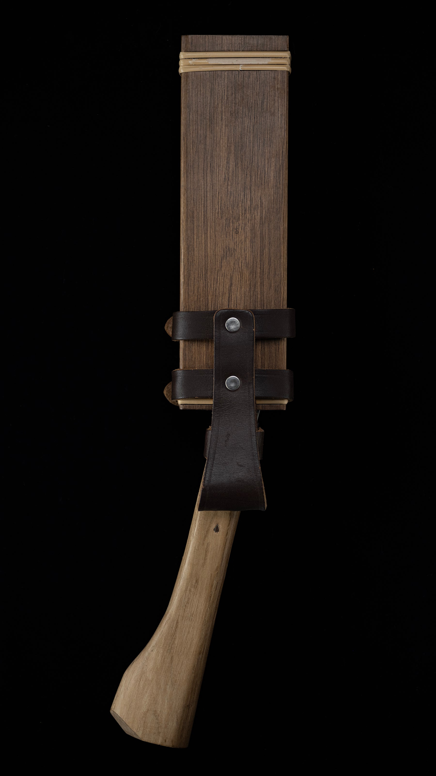 Nata Japanese Single-Bevel Hatchet Knife By Third Generation Tsukasasaku For Right Hand - 210mm