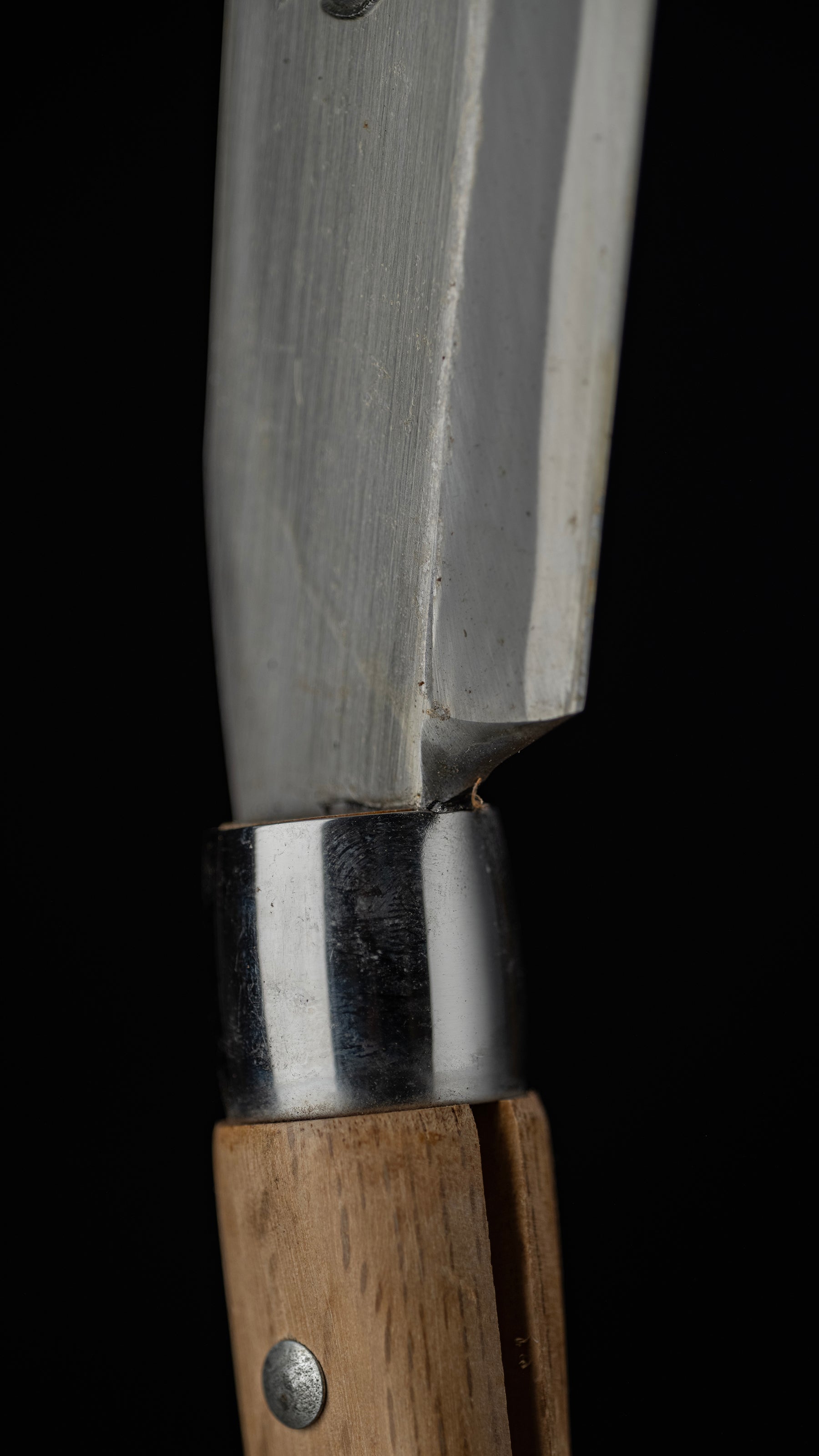 Nata Japanese Single-Bevel Hatchet Knife By Third Generation Tsukasasaku For Right Hand - 210mm