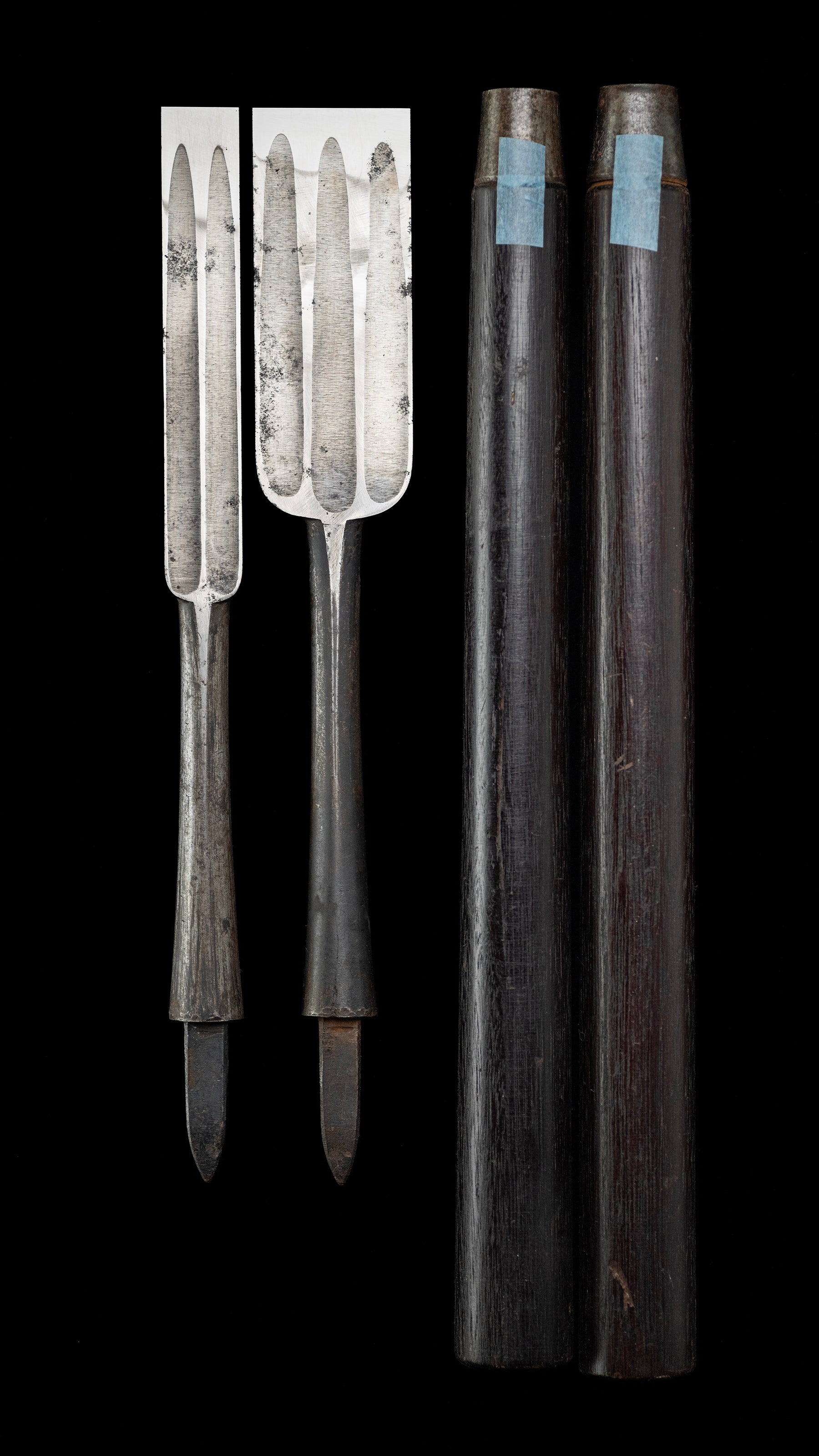 Watetsu-Ootsuki-Nomi Japanese Hand Made Slick Chisel Set By Hidari Kuniaki - 24mm & 48mm