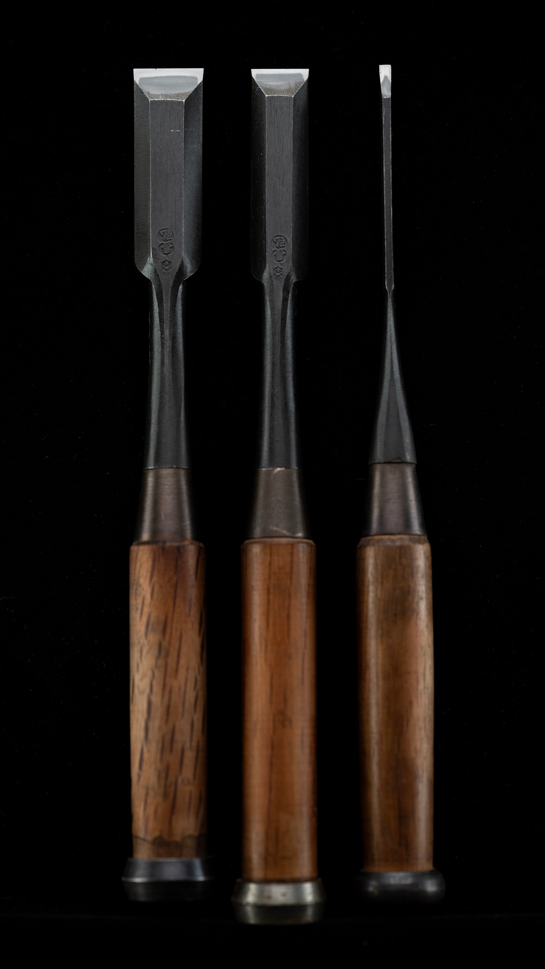 Oire-Nomi Japanese Hand Made Bench Chisel Set By Osahiro - 3 pieces