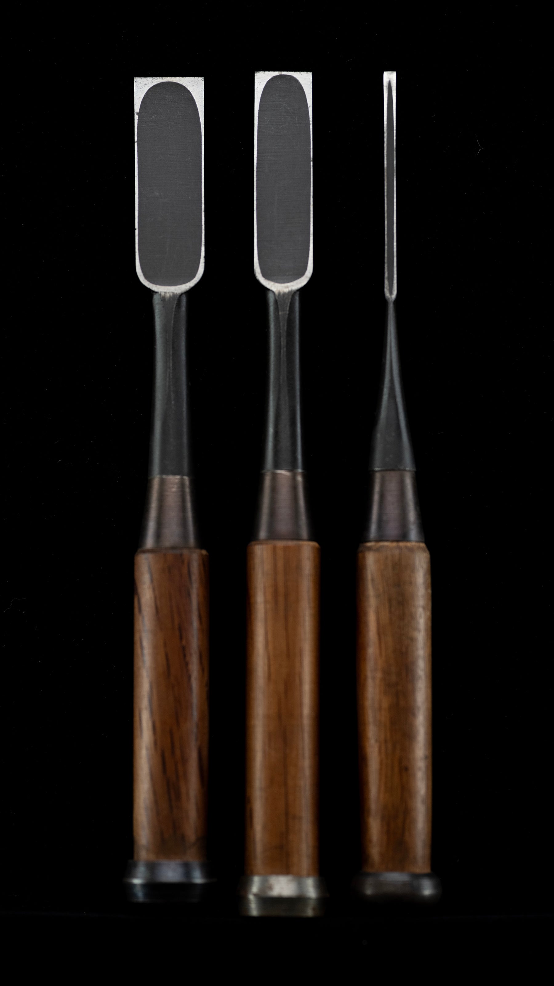 Oire-Nomi Japanese Hand Made Bench Chisel Set By Osahiro - 3 pieces