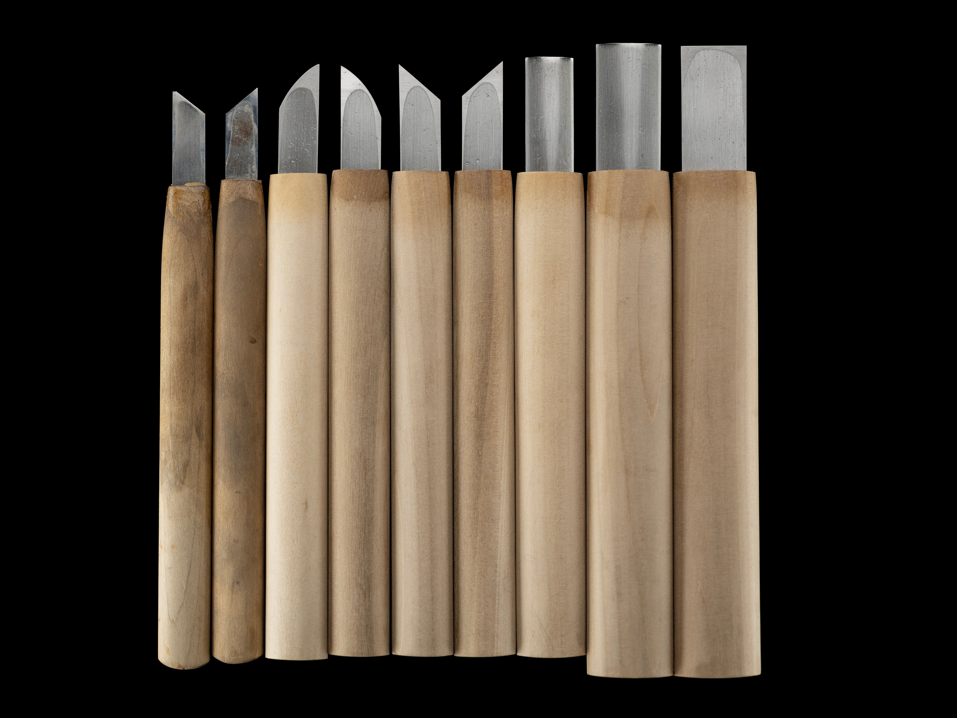 Japanese Carving Chisel Set By Konobu - 62 Pieces