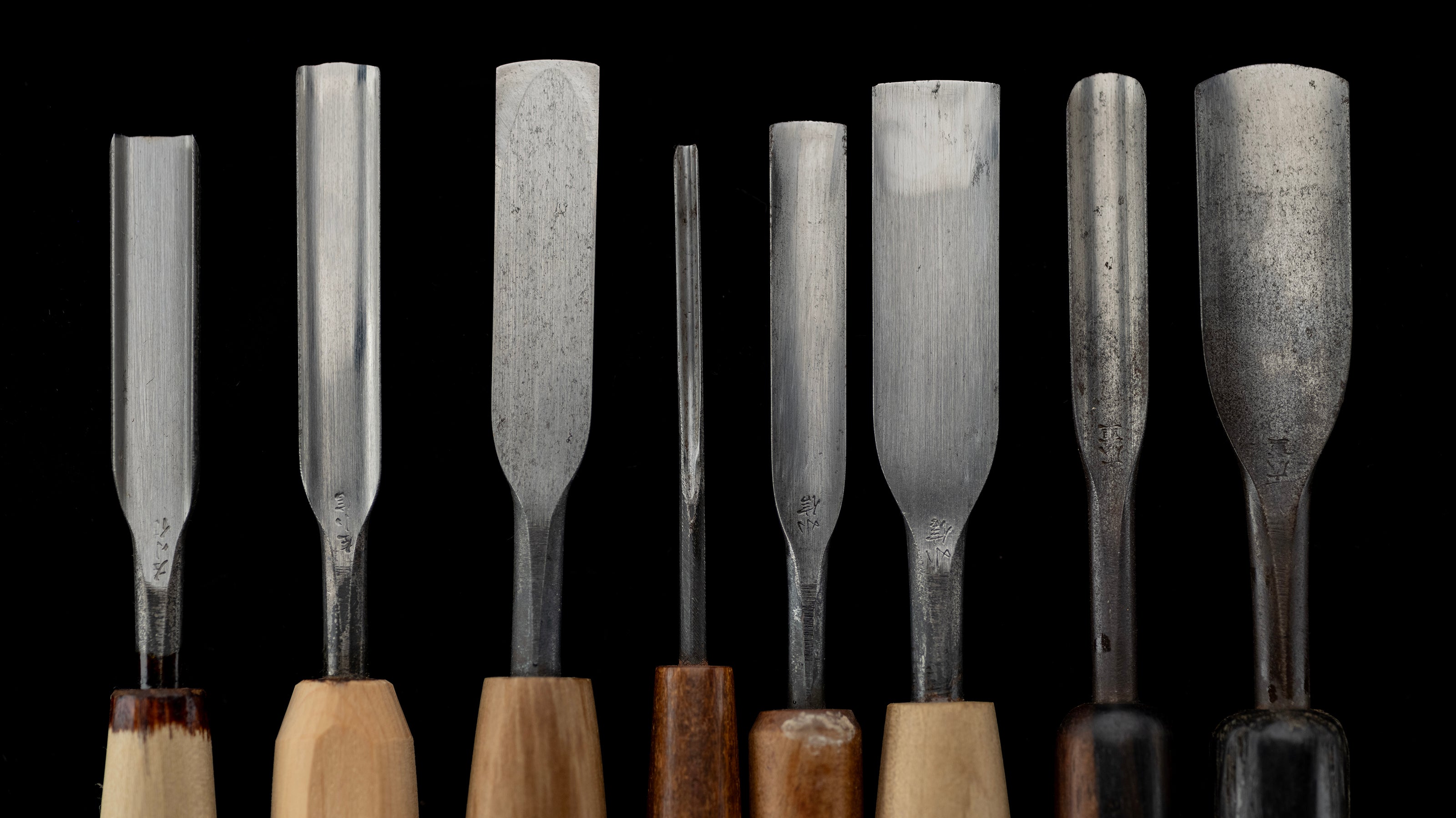 Japanese Carving Chisel Set By Konobu - 62 Pieces