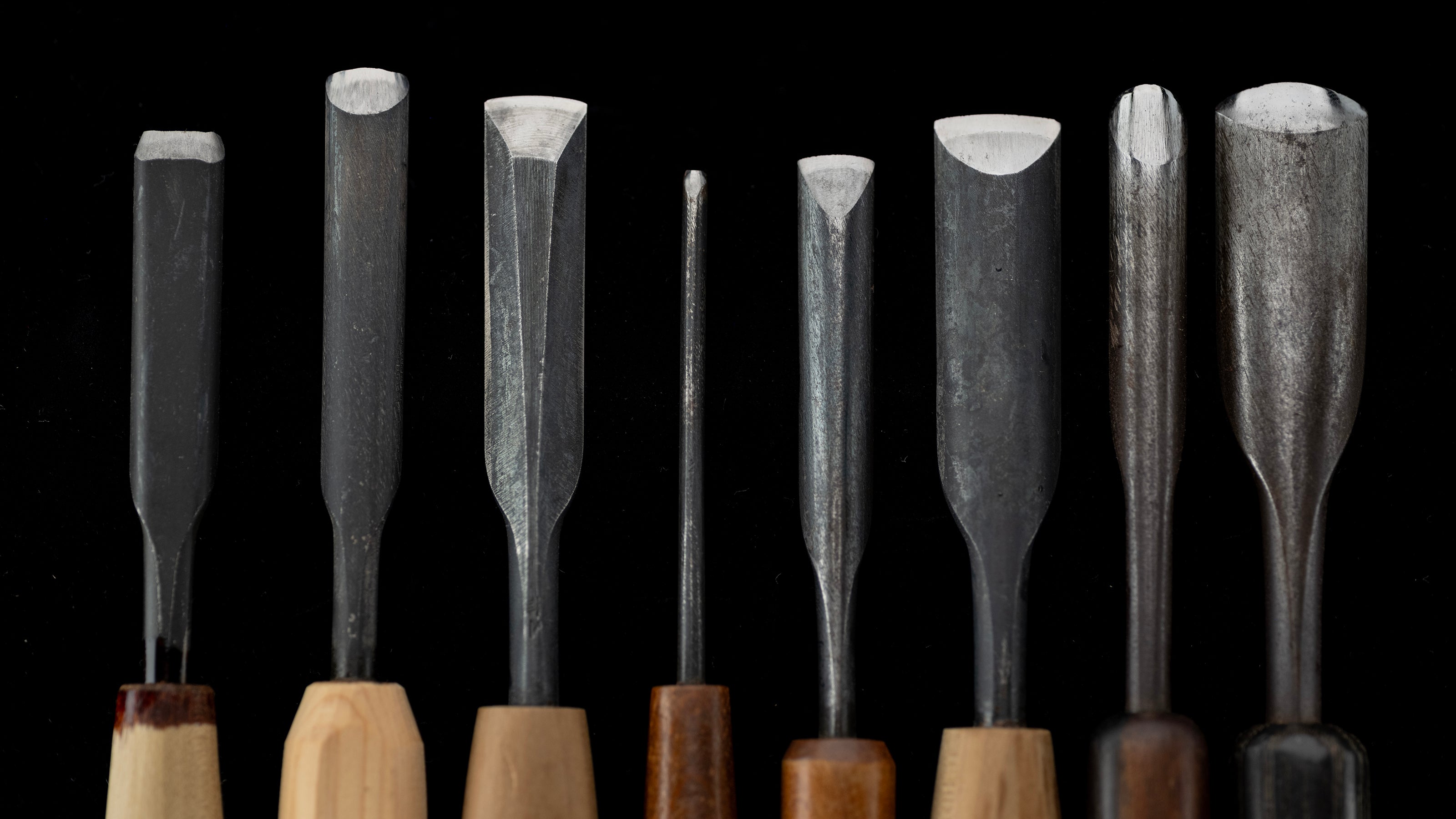 Japanese Carving Chisel Set By Konobu - 62 Pieces