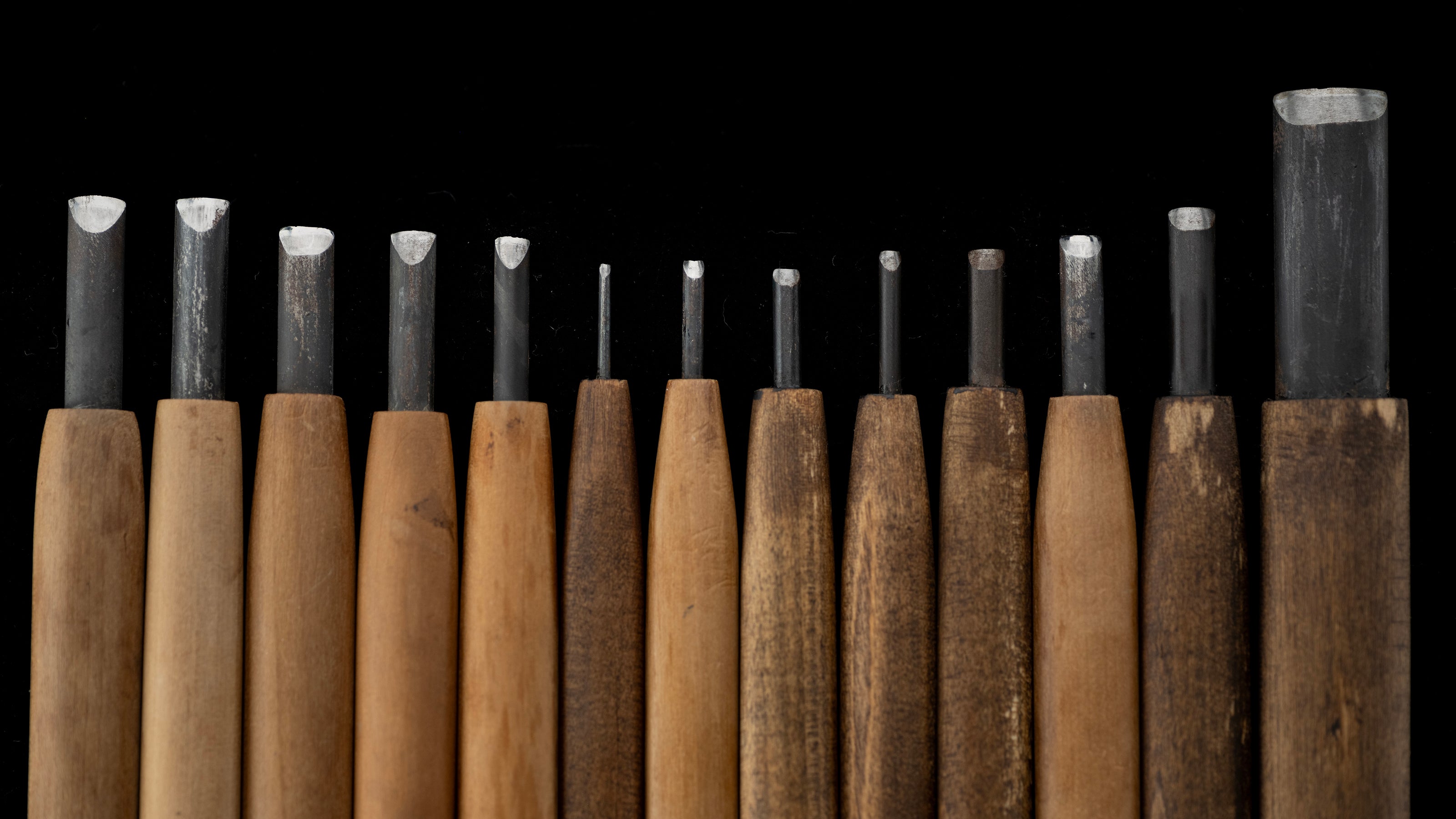 Japanese Carving Chisel Set By Konobu - 62 Pieces