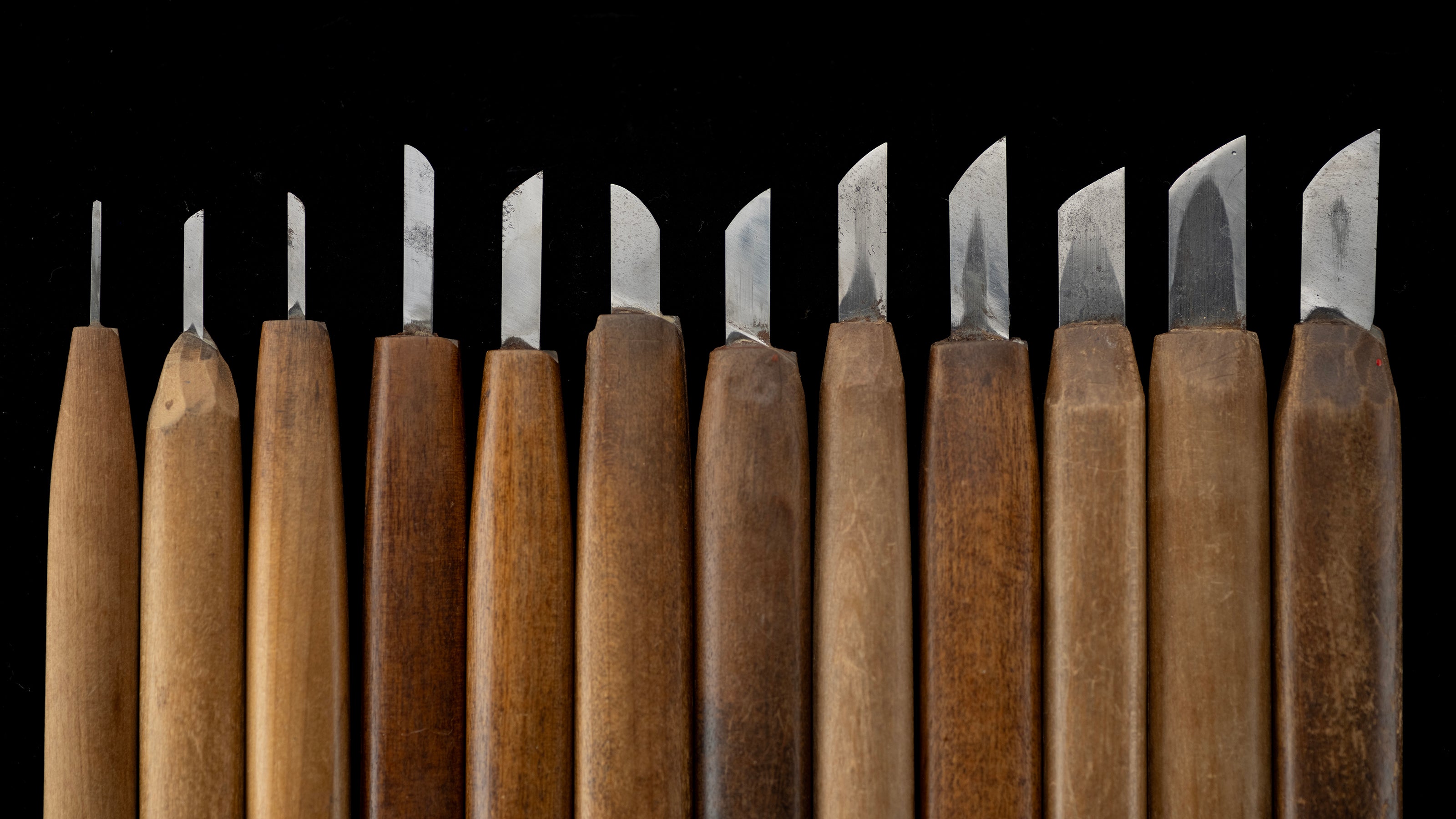 Japanese Carving Chisel Set By Konobu - 62 Pieces