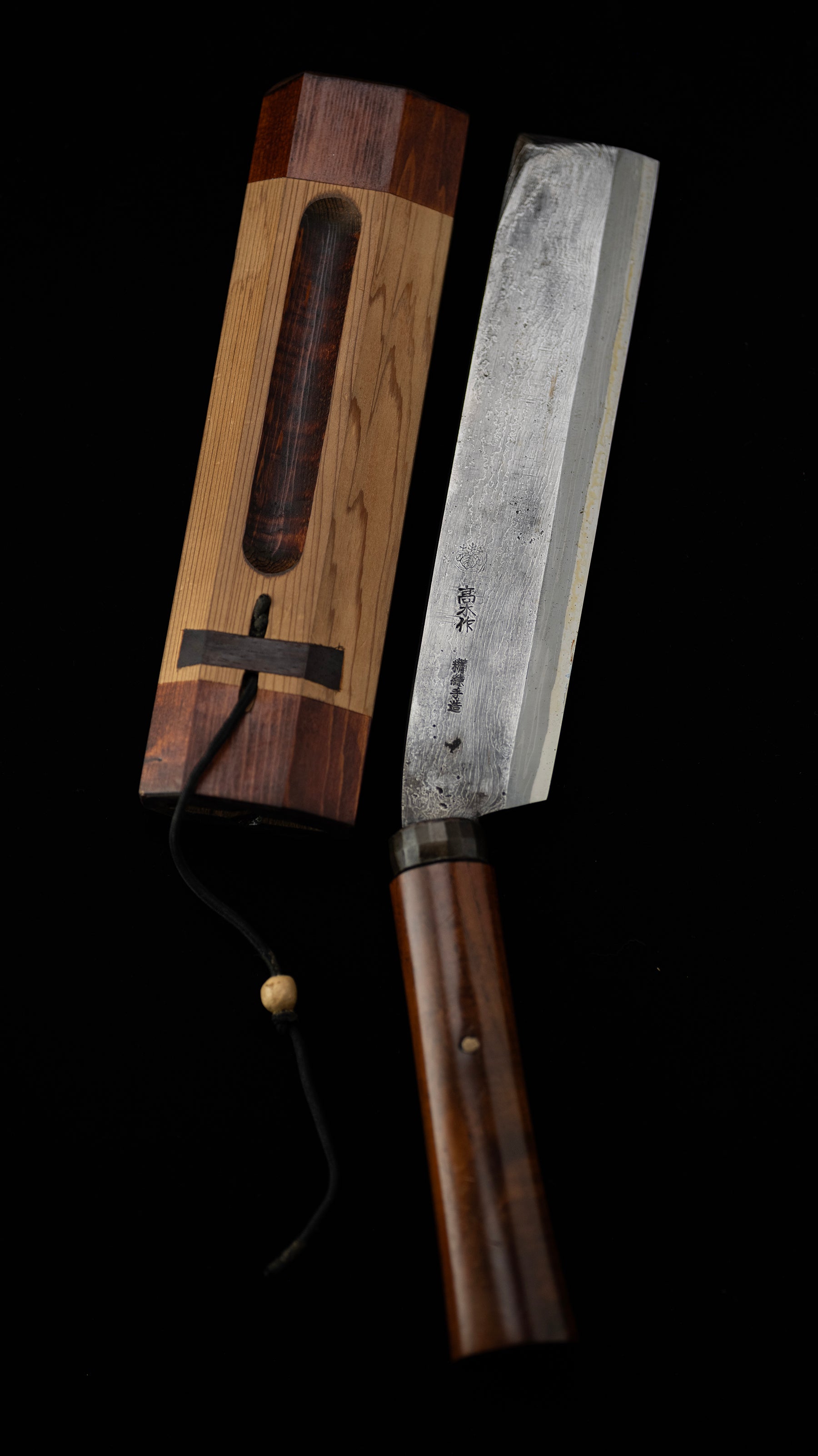 Suminagashi-Nata Japanese Single-Bevel Hatchet Knife By Takaki Junichi For Right Hand