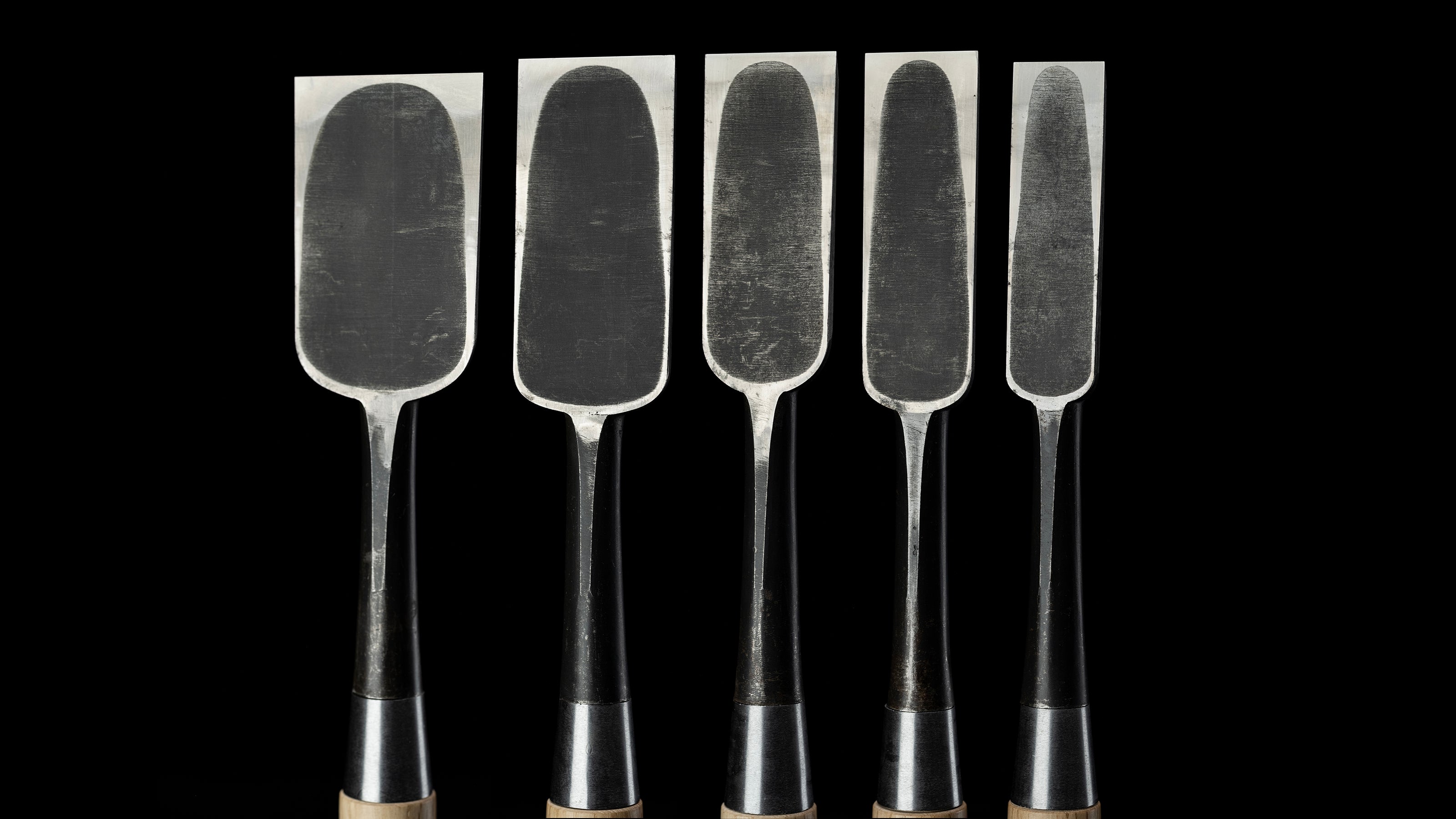 Tataki-Nomi Japanese Hand Made Timber Chisel 5-Pieces Set By Kiyotada Ⅱ