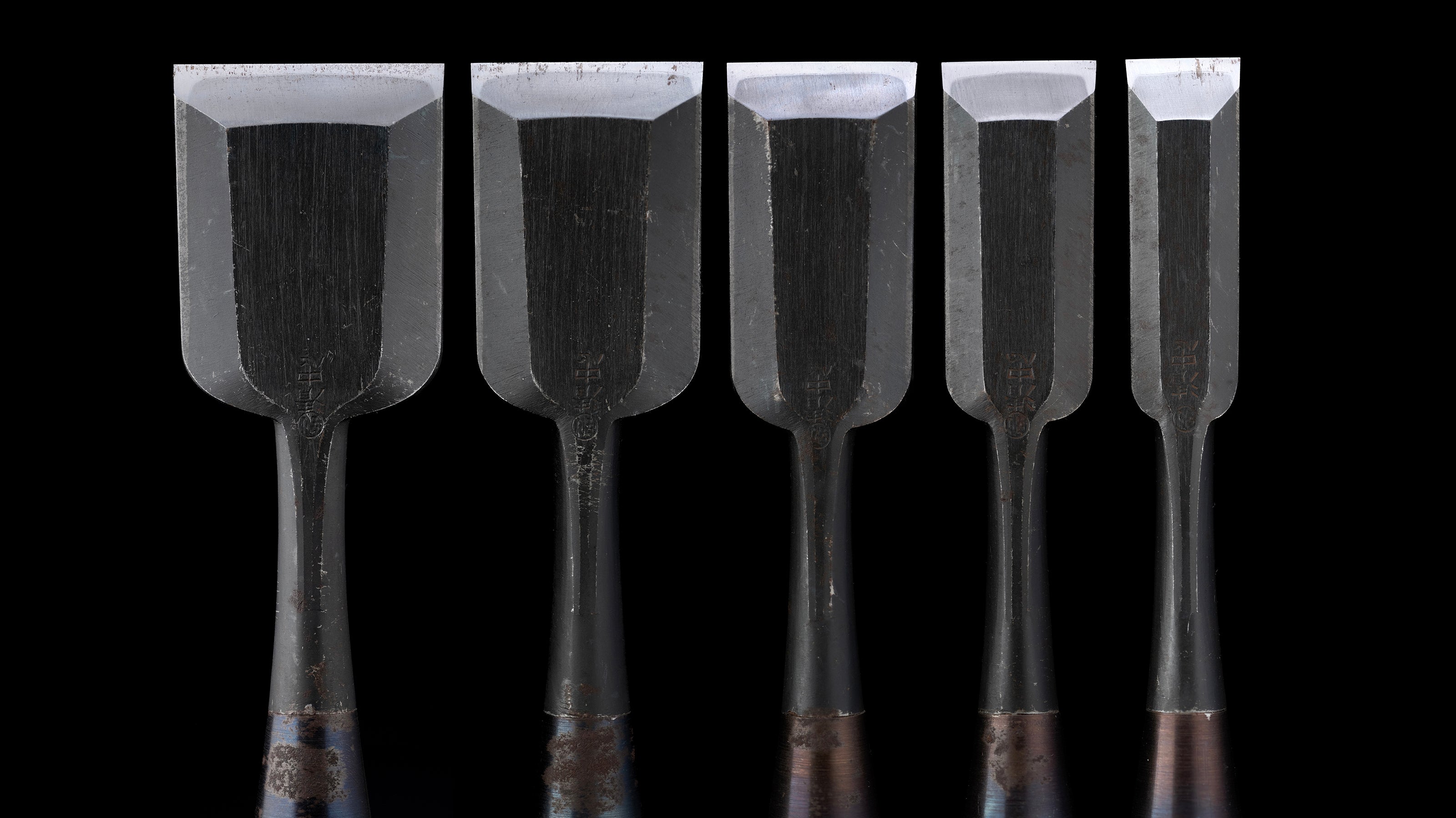 Oire-Nomi Japanese Hand Made Bench Chisel Set By Kiyotada Ⅱ - Ichihiro Type