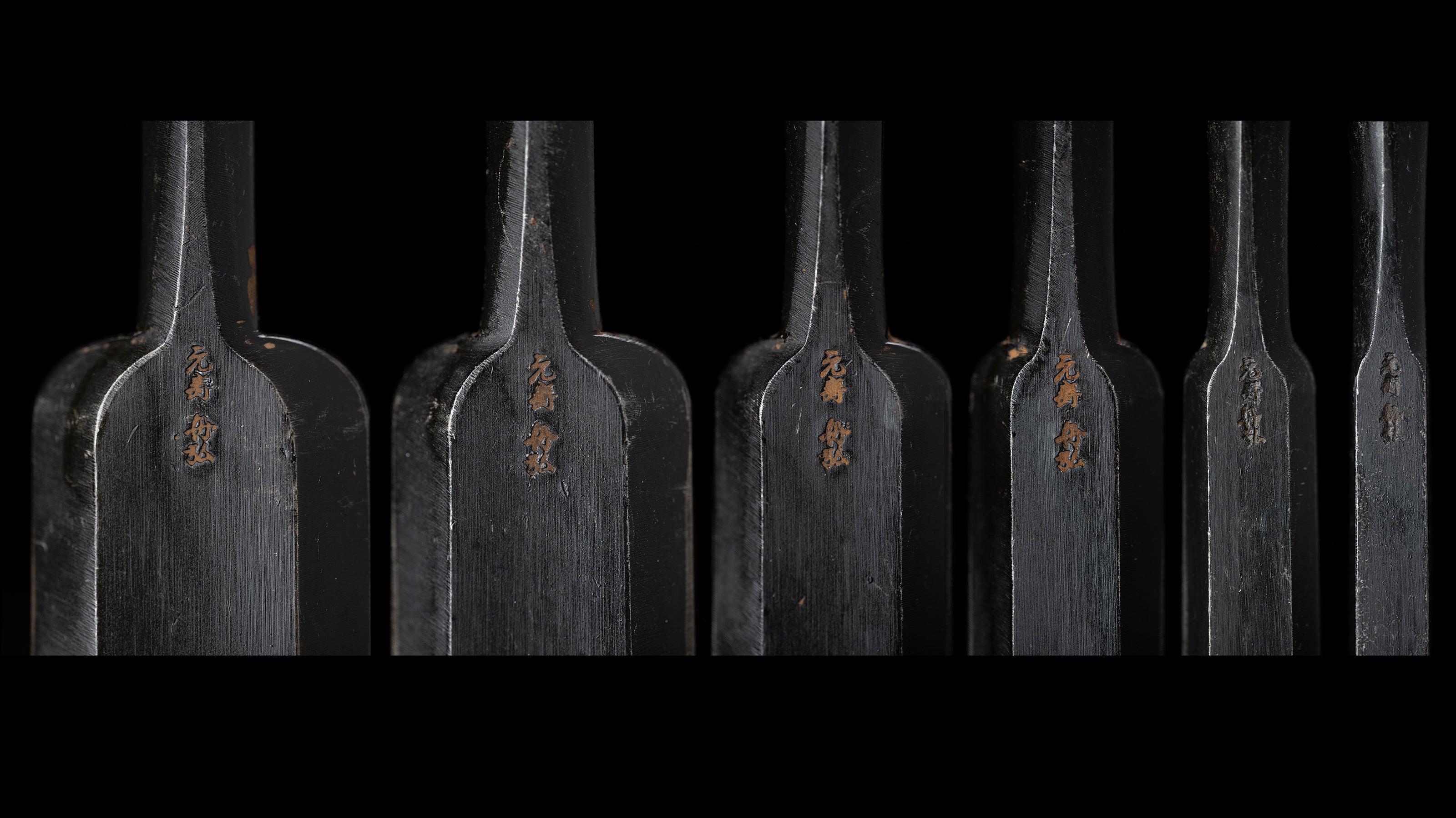 Tataki-Nomi Japanese Hand Made Timber Chisel 6-Pieces Set By Funahiro