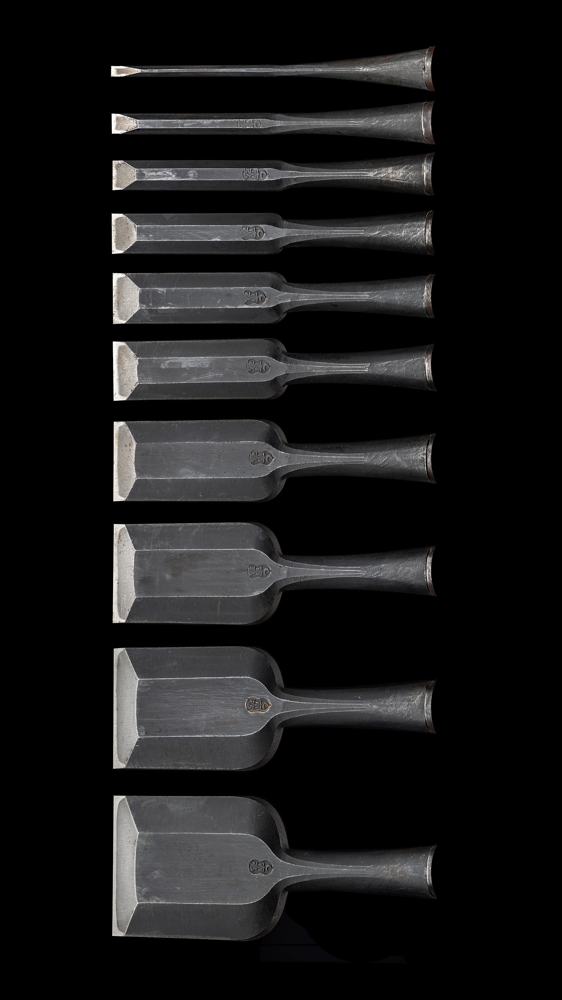 Oire-Nomi Japanese Hand Made Bench Chisel Set By Second Generation Ichihiro