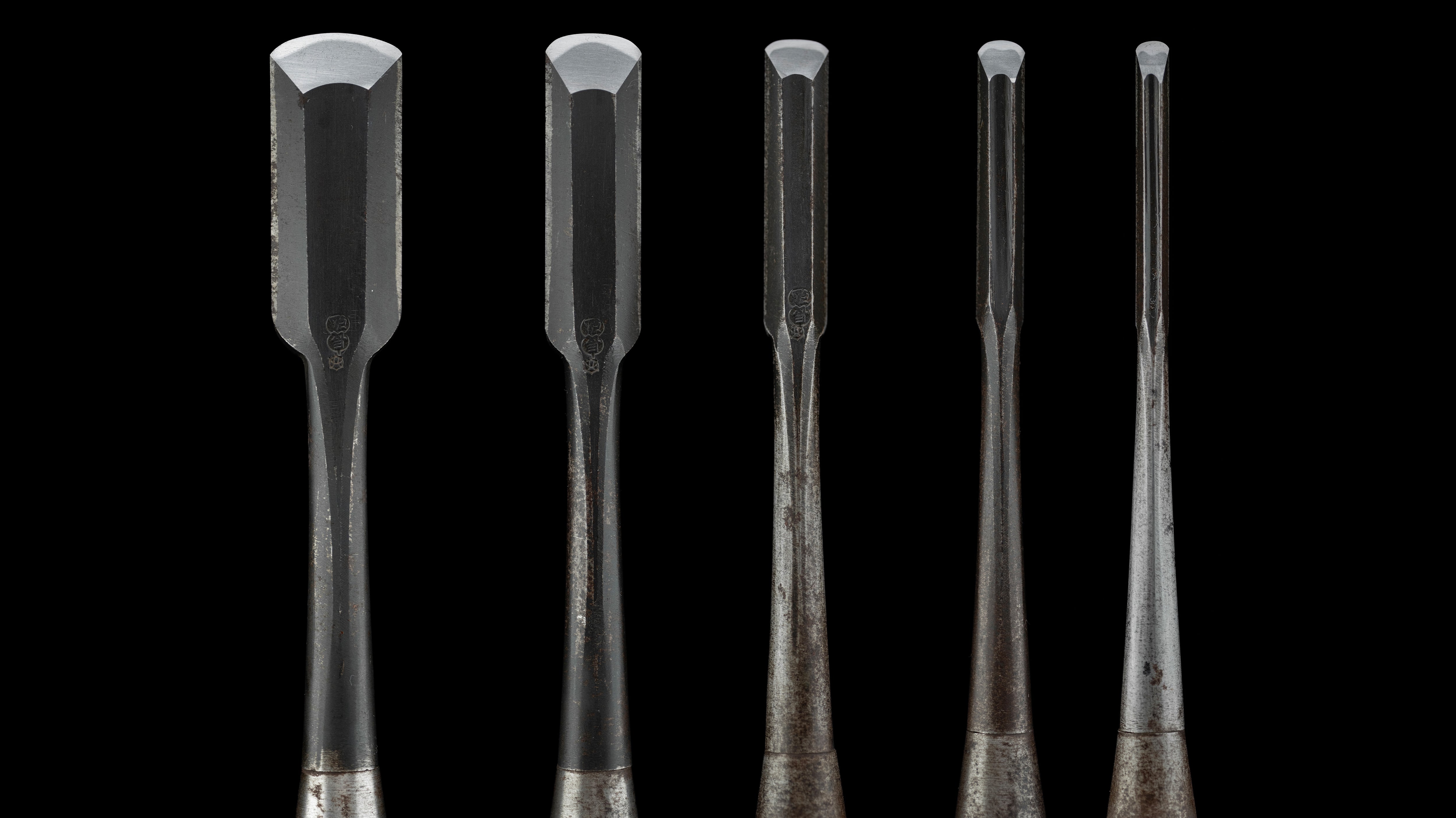 Sotomaru nomi Japanese Incannel Gouge Chisel Set By Osahiro