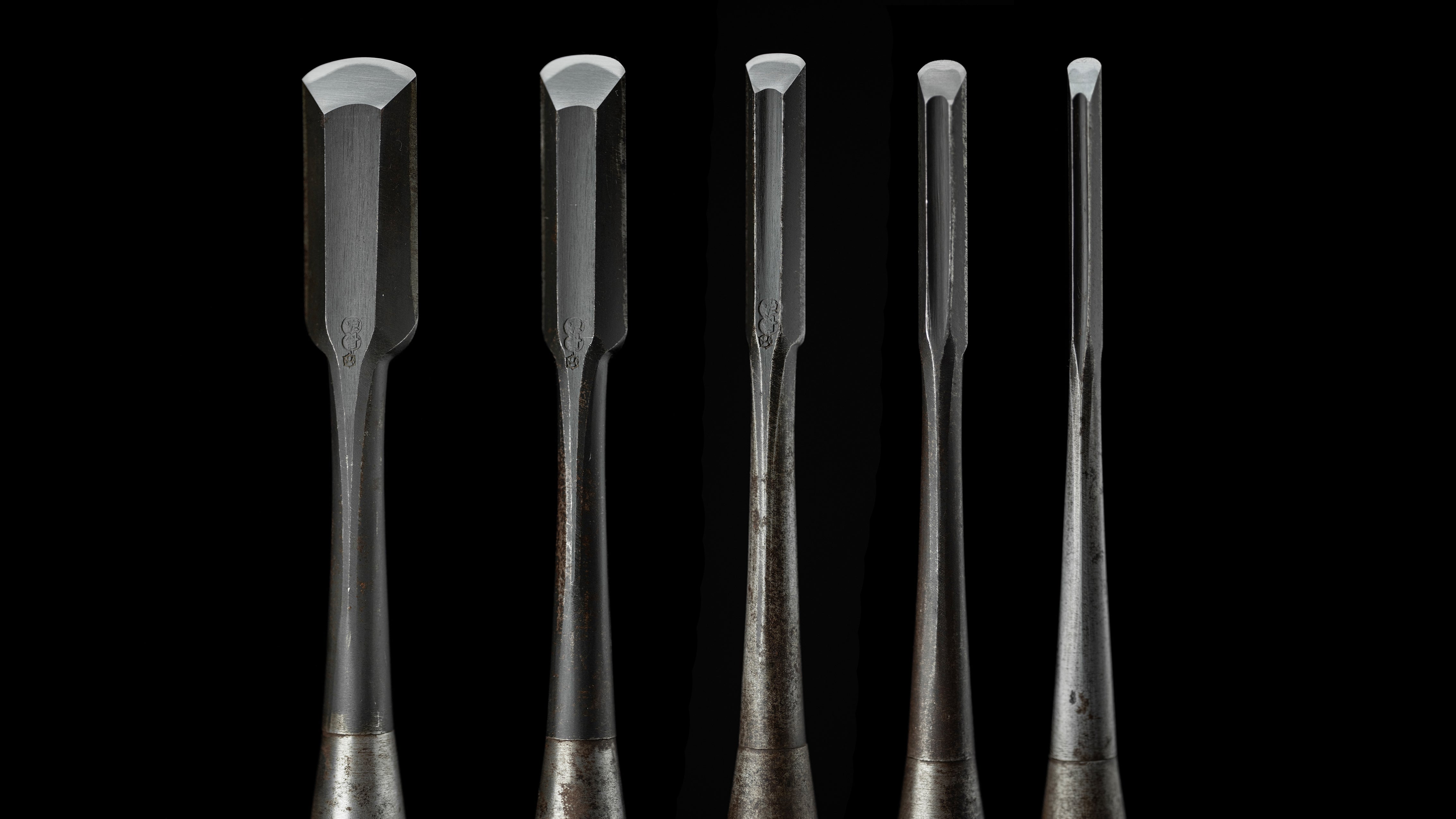 Sotomaru nomi Japanese Incannel Gouge Chisel Set By Osahiro